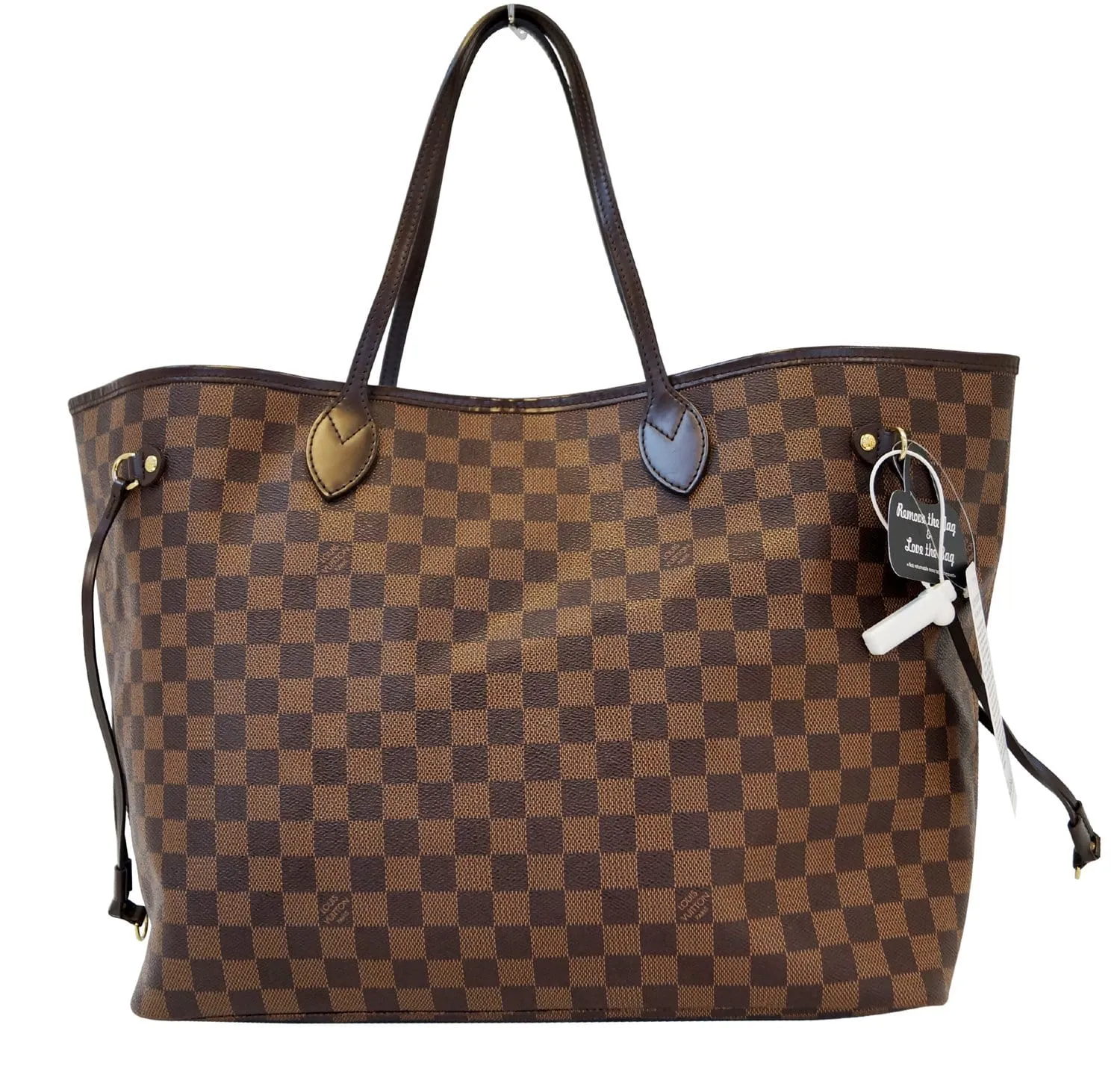 LOUIS VUITTON Damier Ebene Neverfull GM Tote Bag