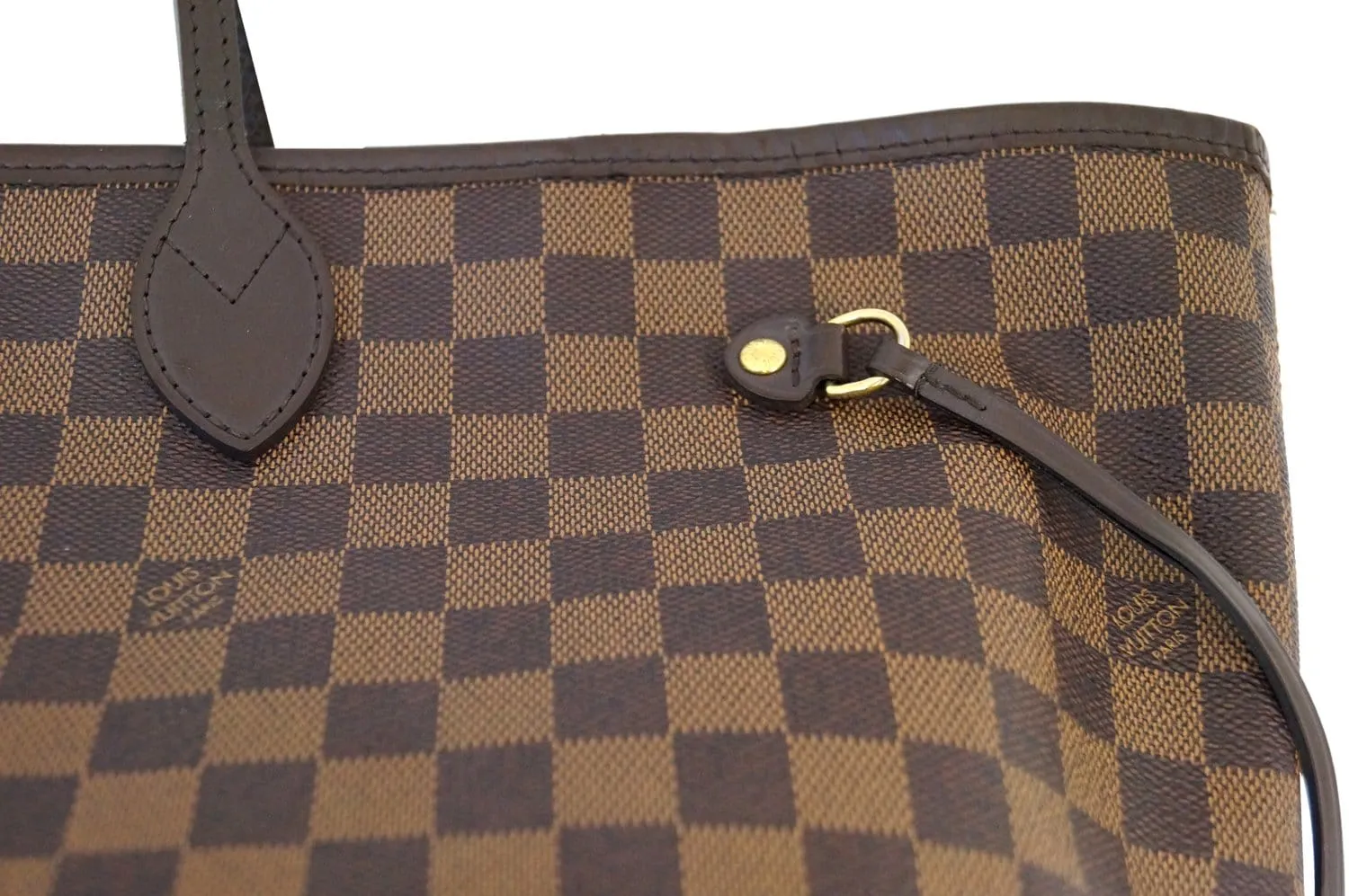 LOUIS VUITTON Damier Ebene Neverfull GM Tote Bag
