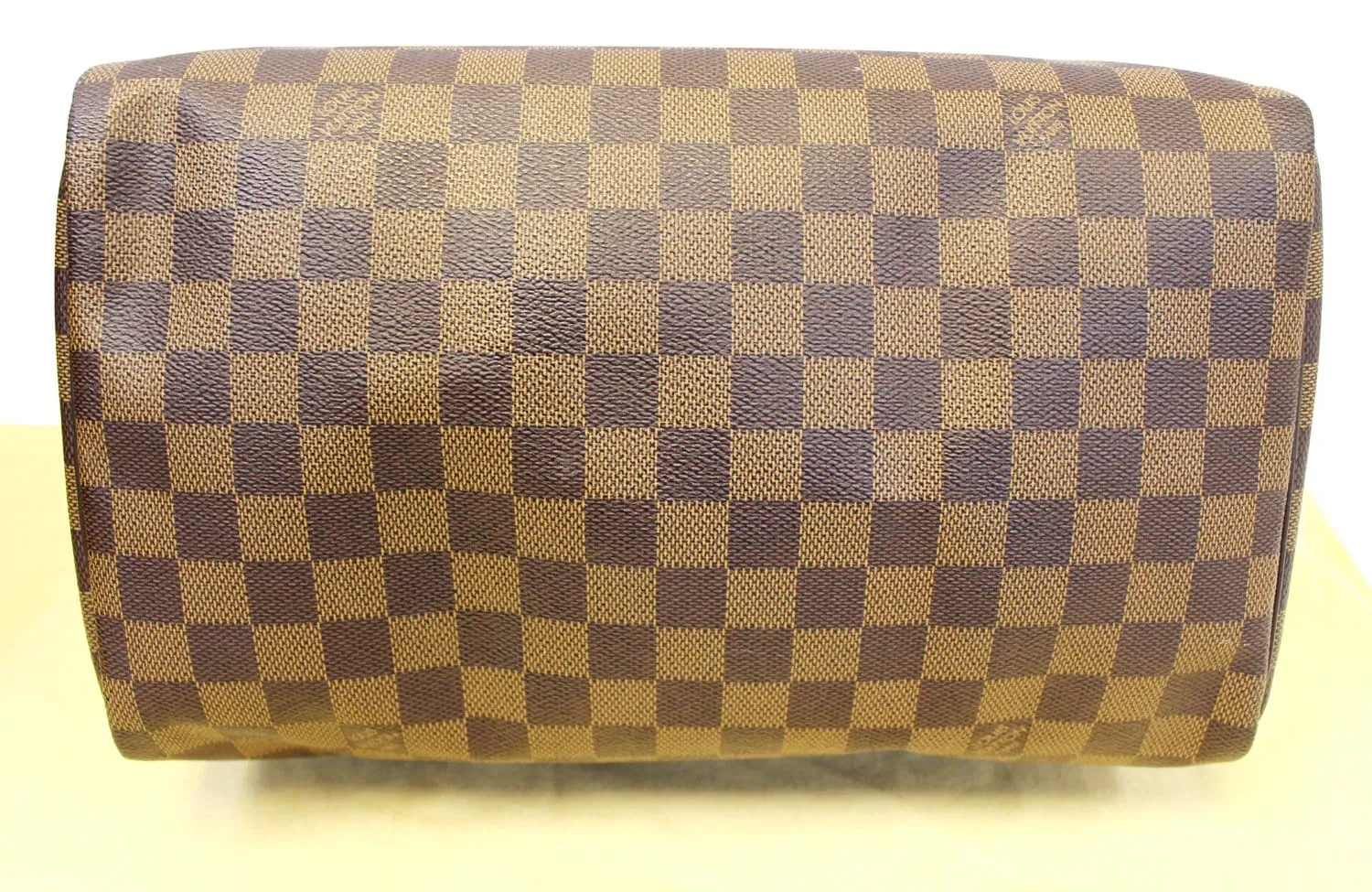 LOUIS VUITTON Damier Ebene Speedy 30 Brown Satchel Bag