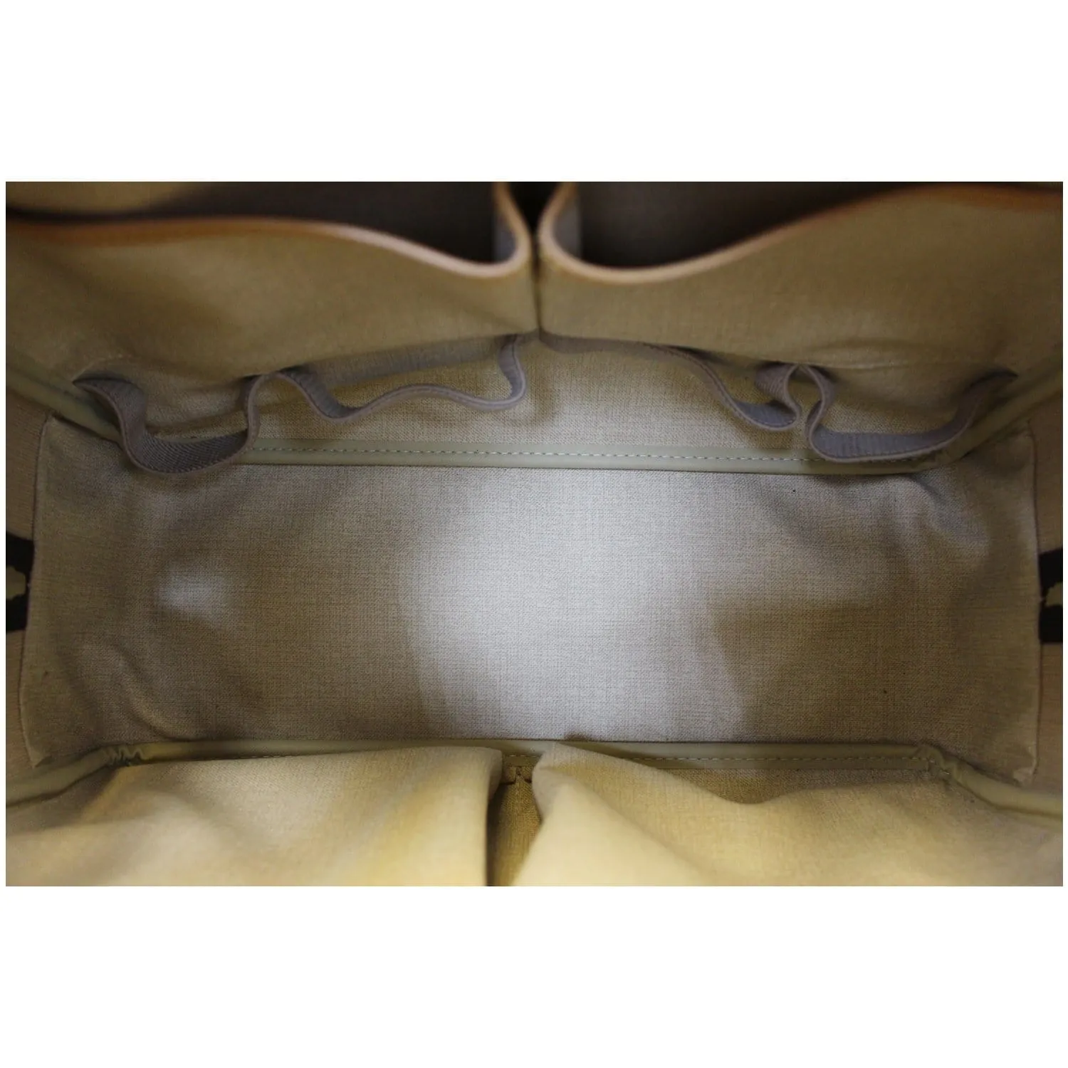 LOUIS VUITTON Deauville Monogram Canvas Boston Satchel Bag Brown - 15% OFF