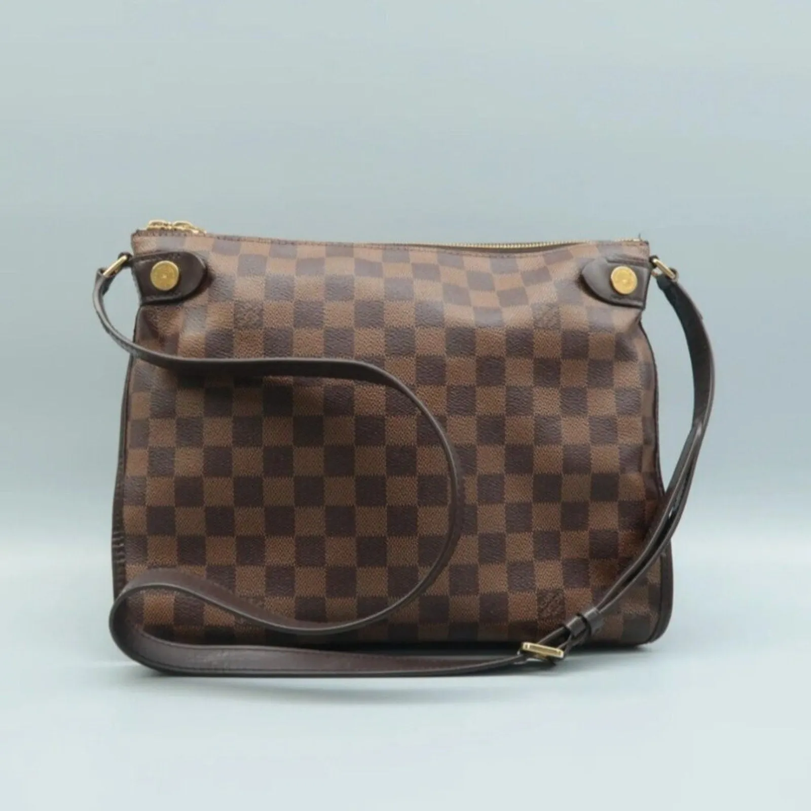 Louis Vuitton Duomo Brown Damier Ebene Canvas Satchel Bag