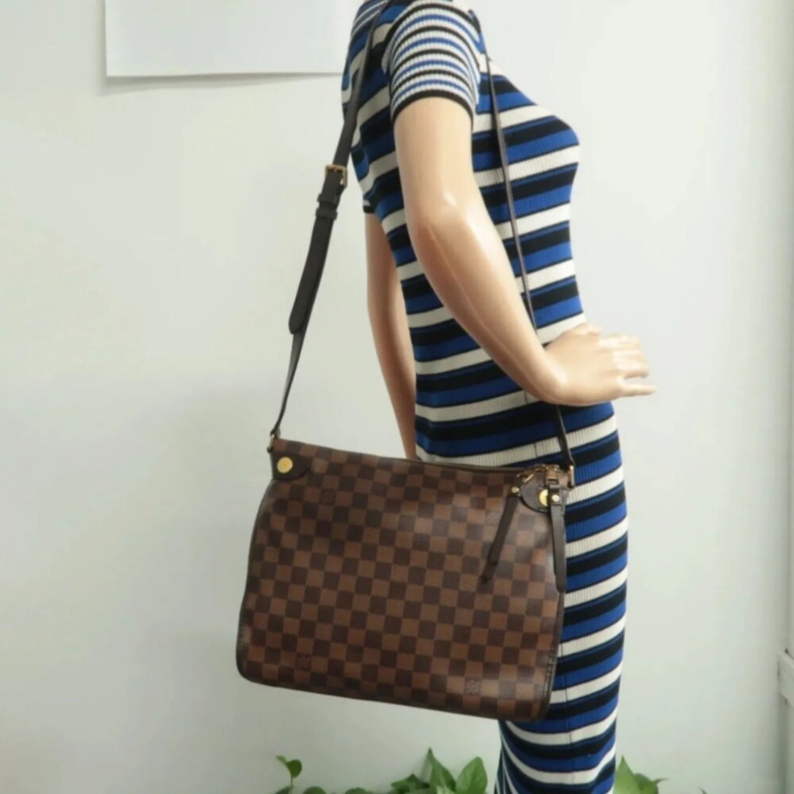 Louis Vuitton Duomo Brown Damier Ebene Canvas Satchel Bag