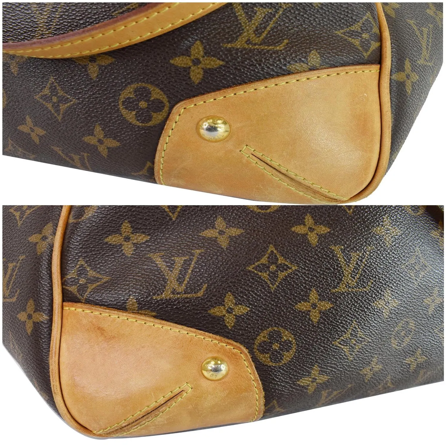 LOUIS VUITTON Estrela GM Monogram Canvas Shoulder Bag Brown