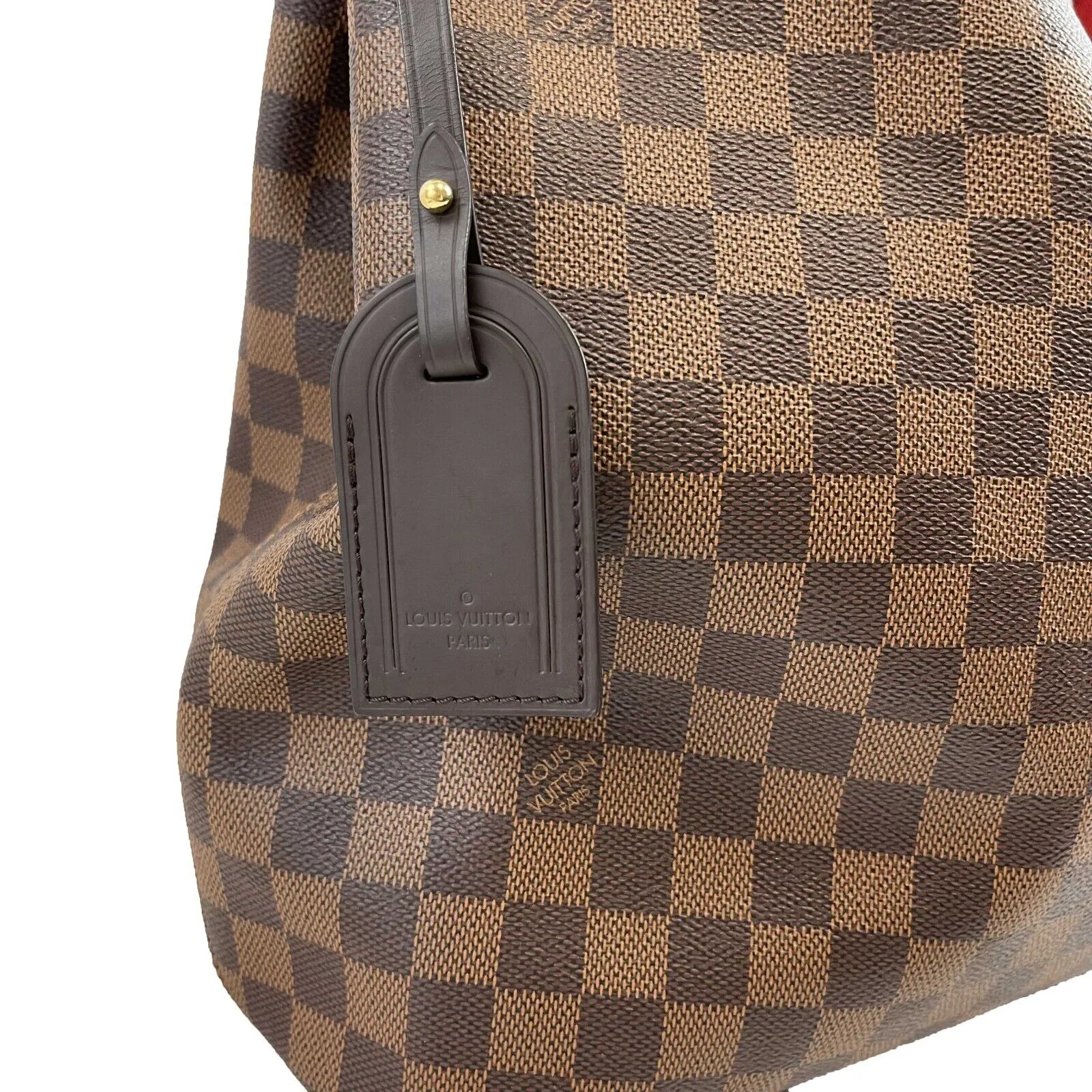 Louis Vuitton Excellent Graceful MM Damier Ebene Brown Handbag
