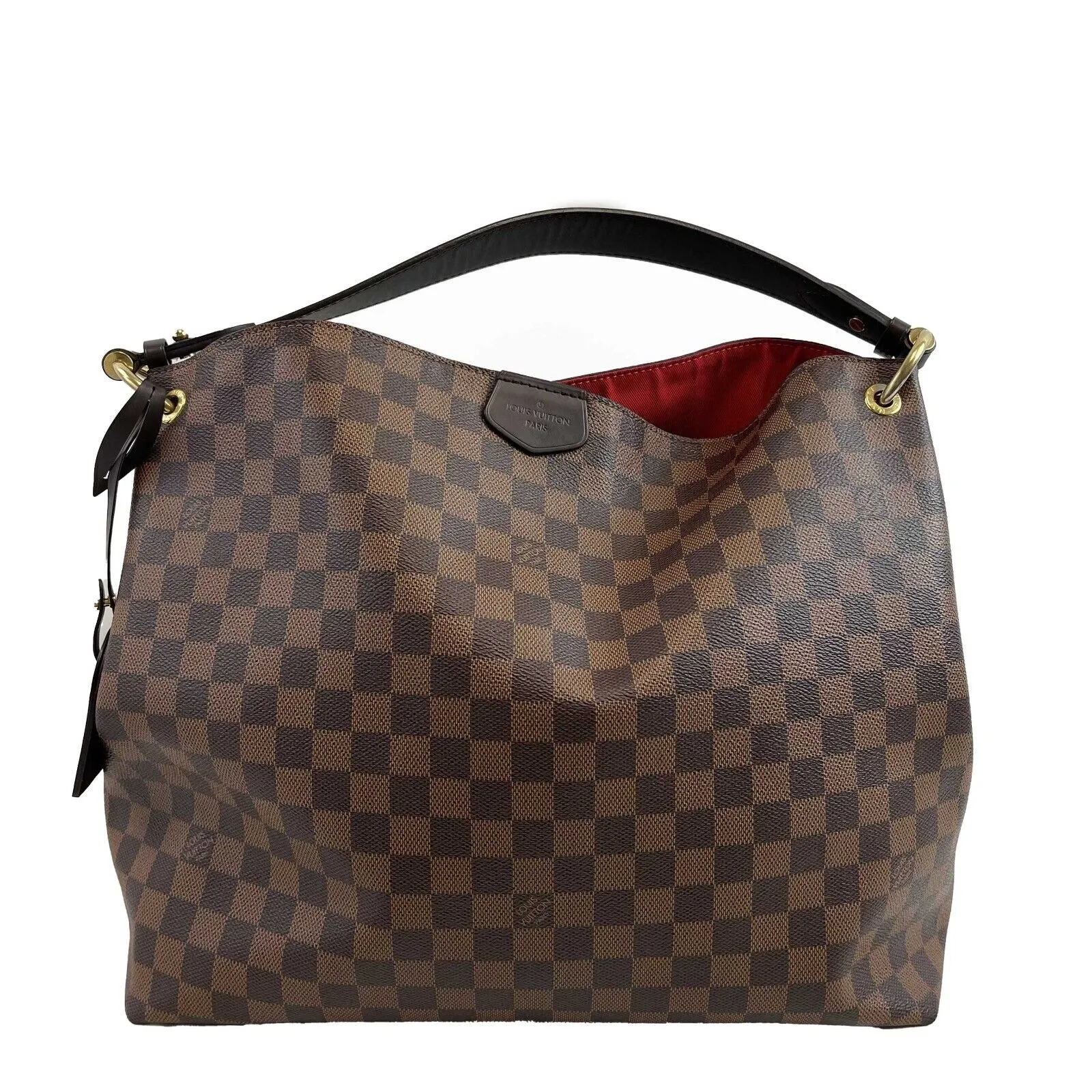 Louis Vuitton Excellent Graceful MM Damier Ebene Brown Handbag