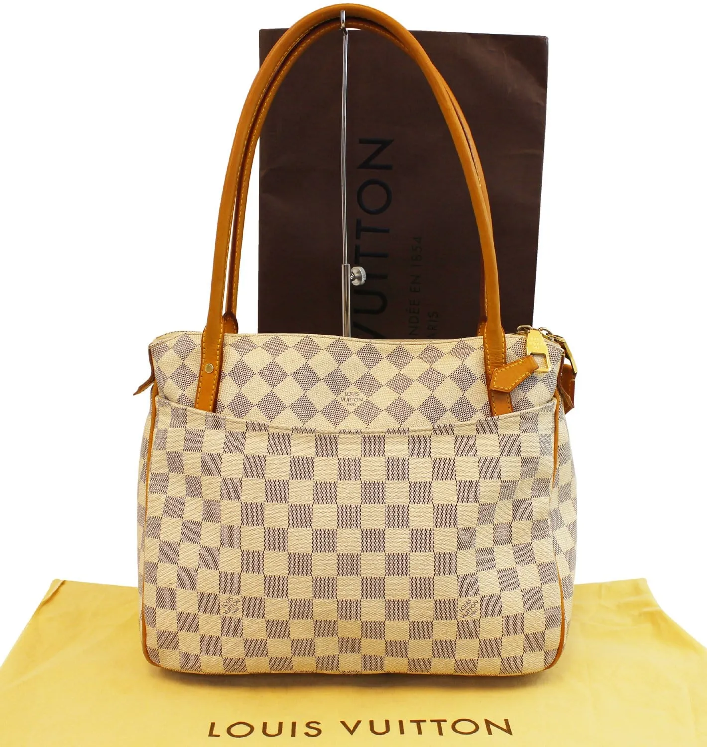 LOUIS VUITTON Figheri PM Damier Azur  Shoulder Bag