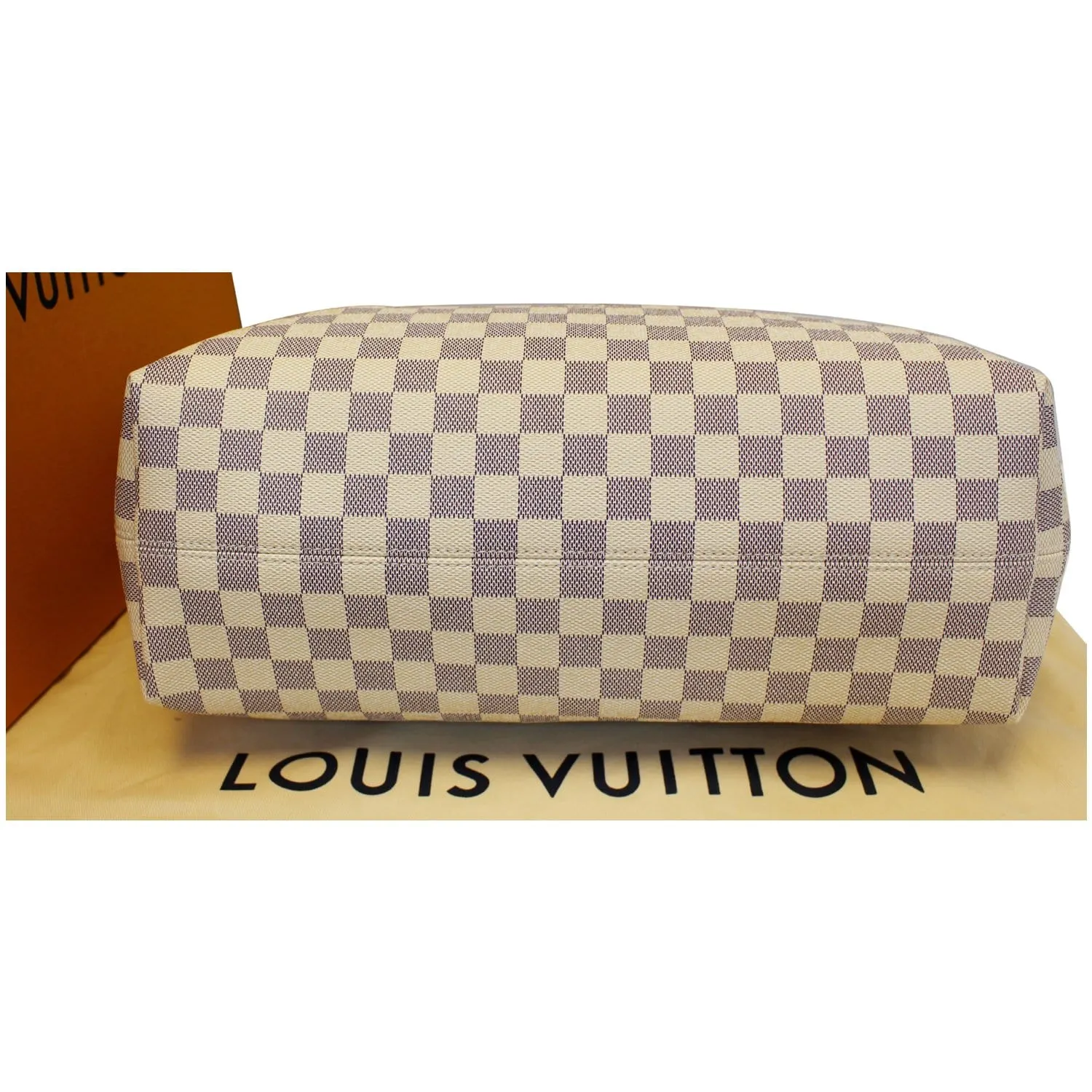 LOUIS VUITTON Graceful MM Damier Azur Shoulder Bag