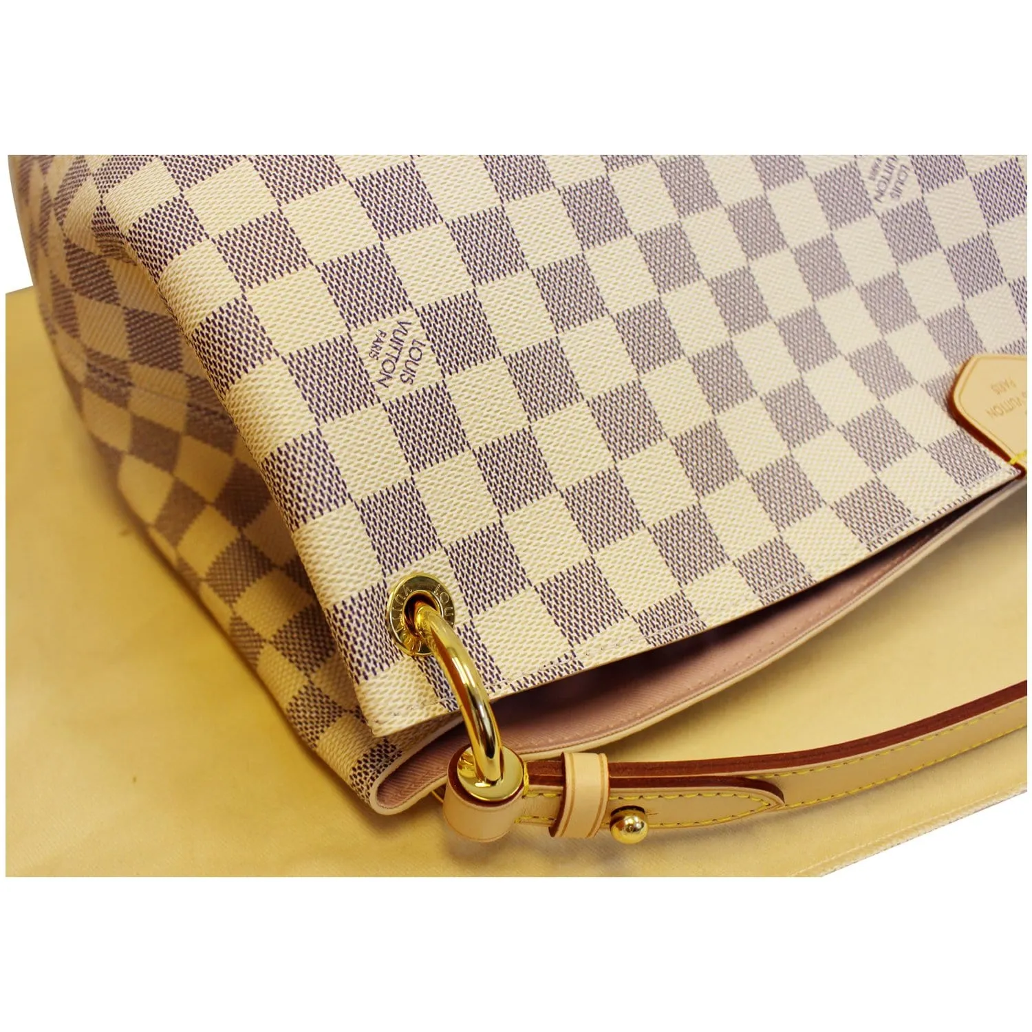 LOUIS VUITTON Graceful MM Damier Azur Shoulder Bag