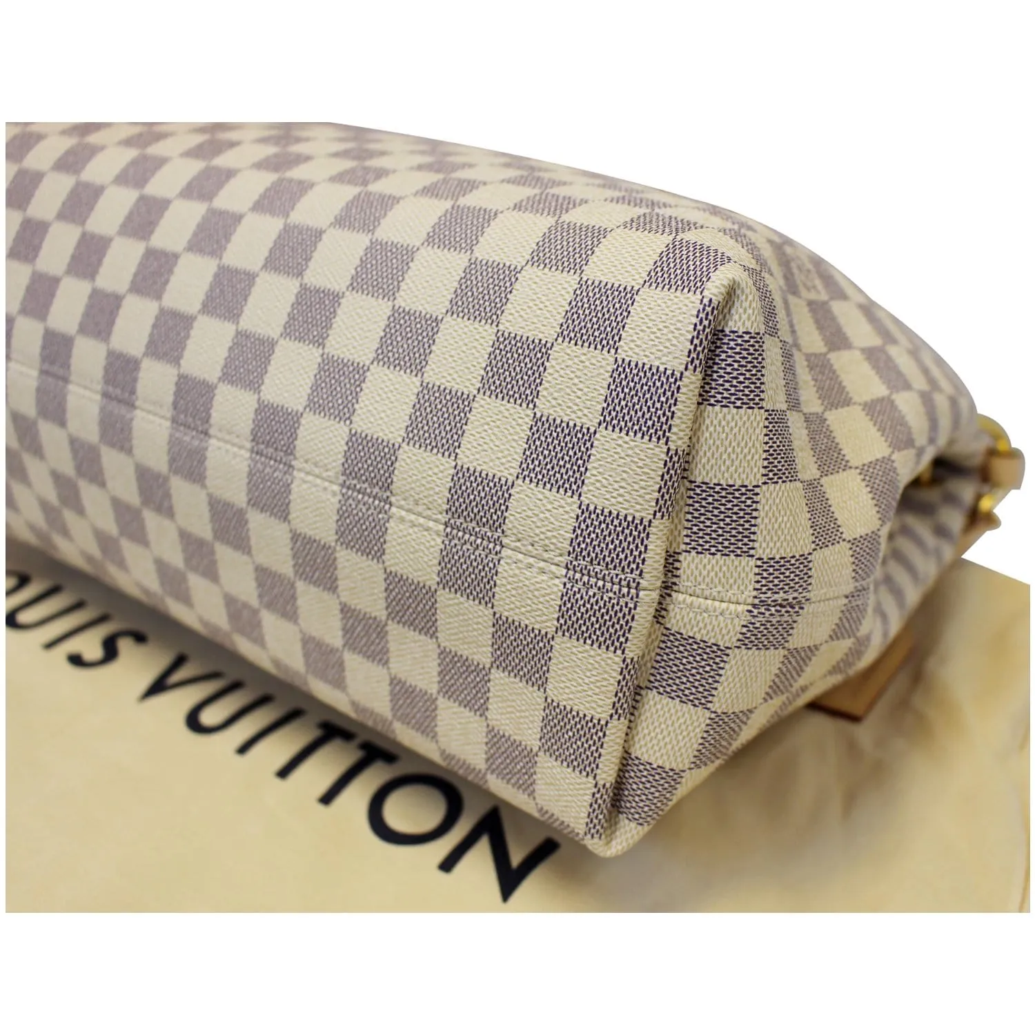 LOUIS VUITTON Graceful MM Damier Azur Shoulder Bag