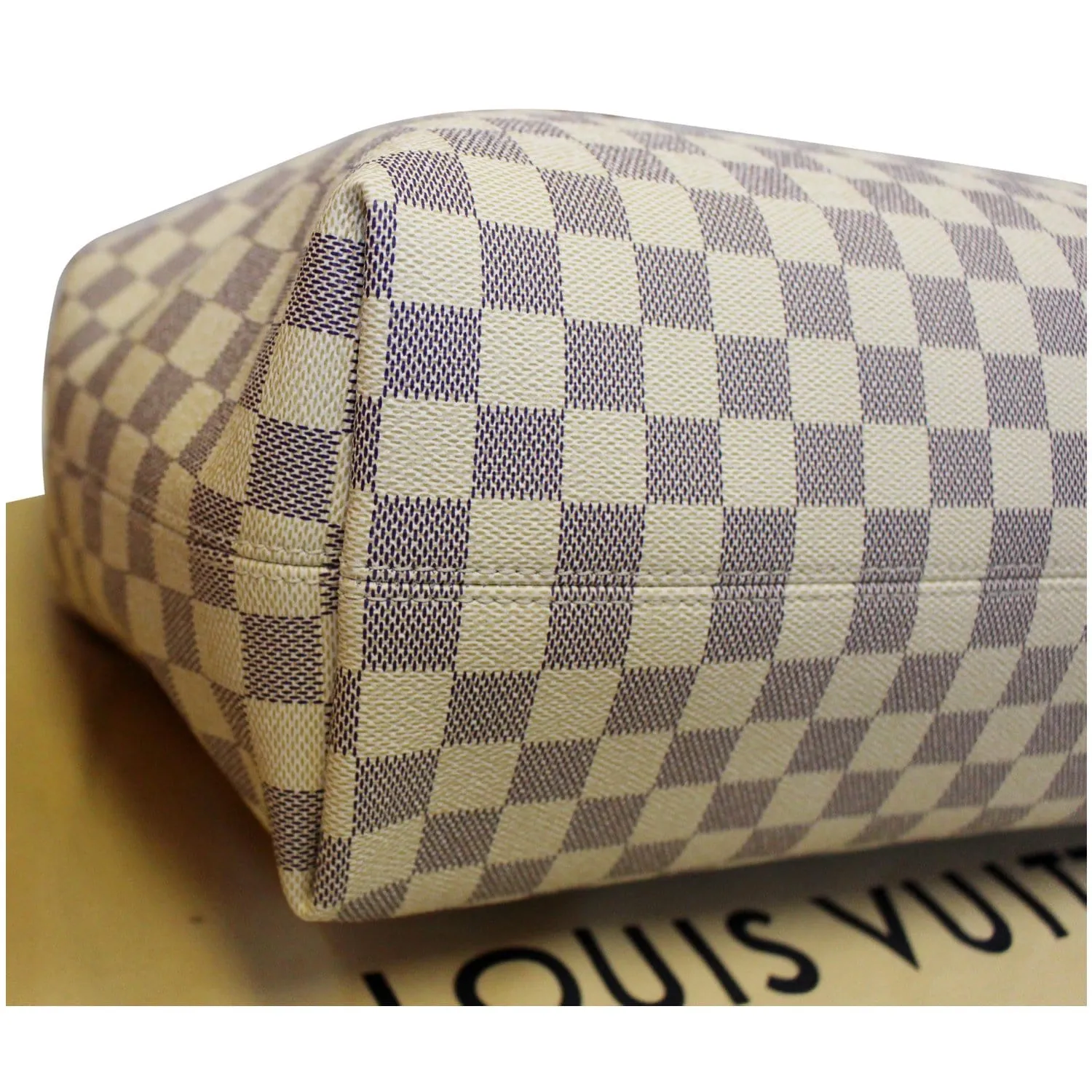 LOUIS VUITTON Graceful MM Damier Azur Shoulder Bag