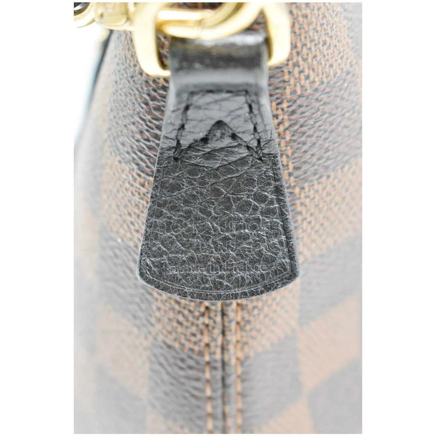 LOUIS VUITTON Hyde Park Damier Ebene Shoulder Bag Brown