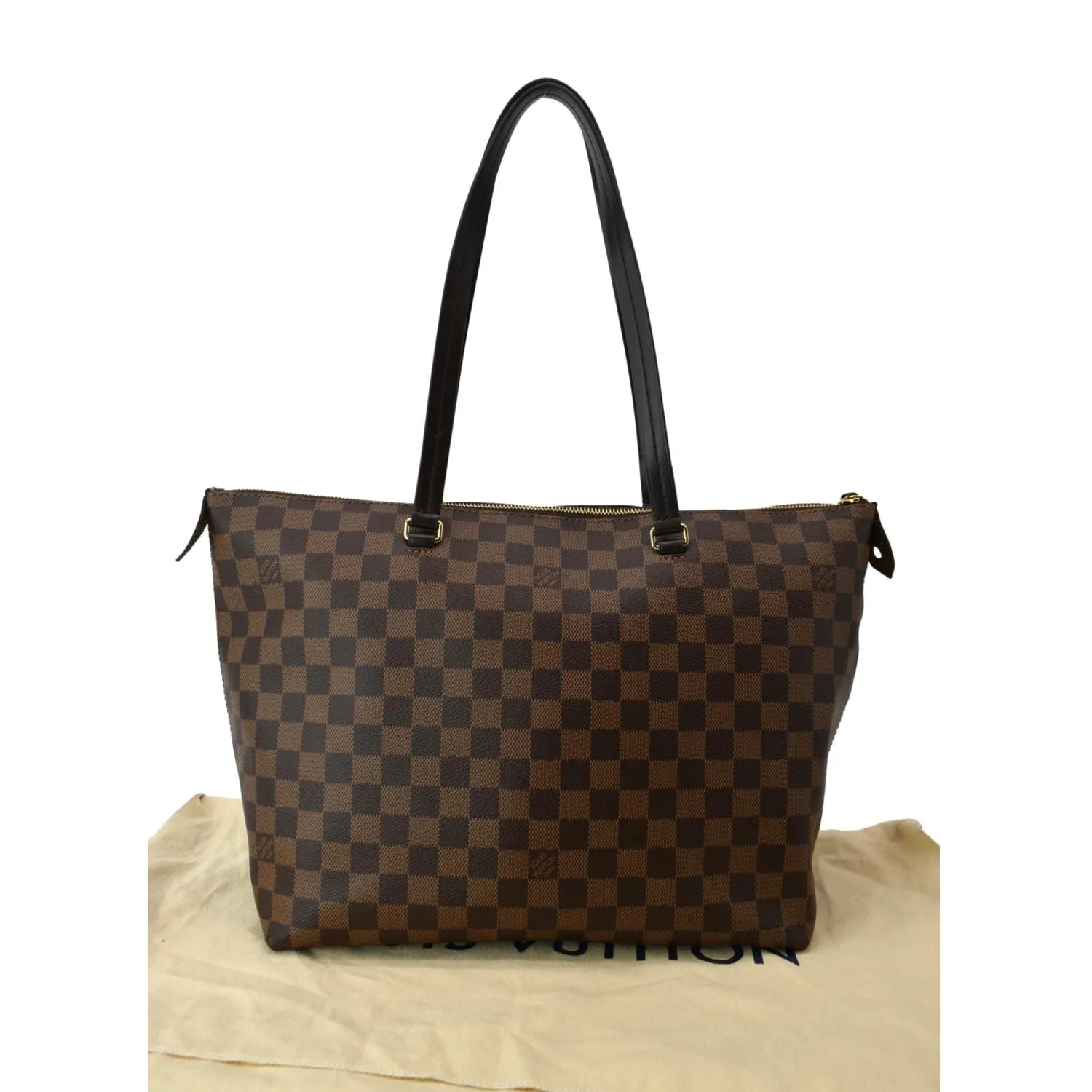 LOUIS VUITTON Iena MM Damier Ebene Shoulder Bag Brown