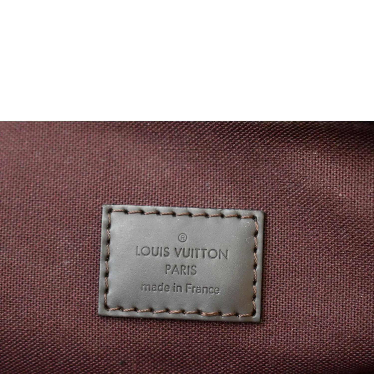 LOUIS VUITTON Iena MM Damier Ebene Shoulder Bag Brown