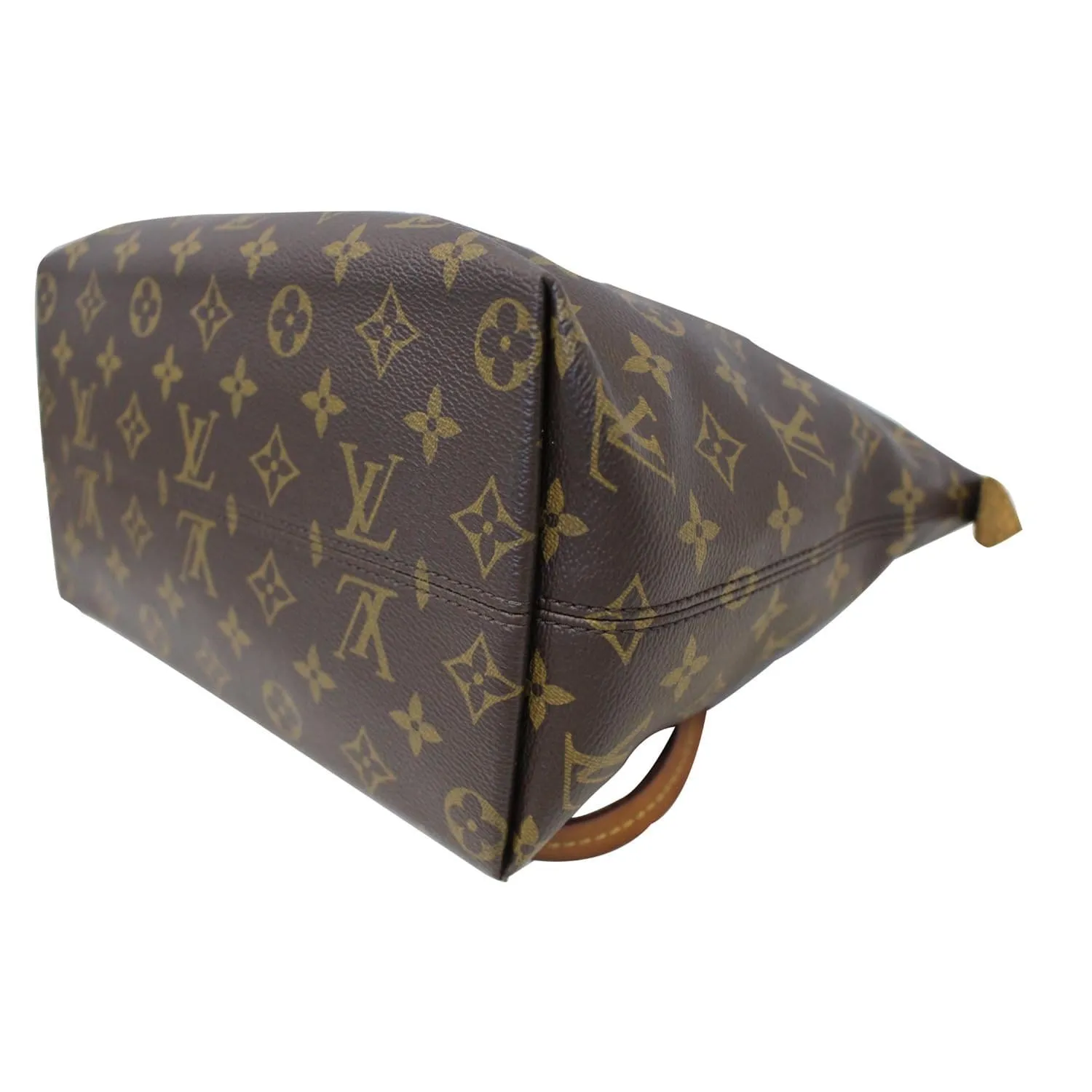 LOUIS VUITTON Iena PM Monogram Canvas Shoulder Bag Brown