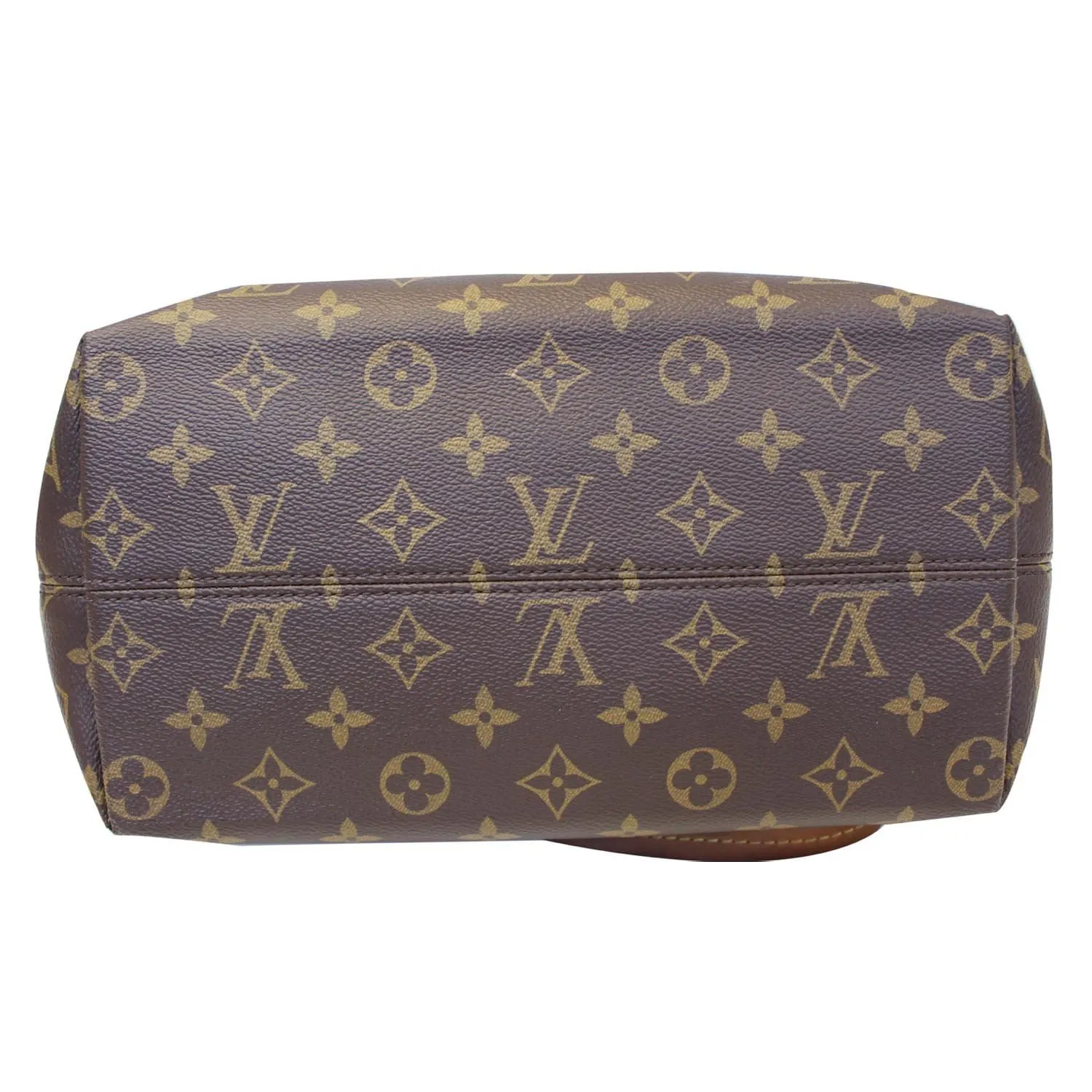 LOUIS VUITTON Iena PM Monogram Canvas Shoulder Bag Brown