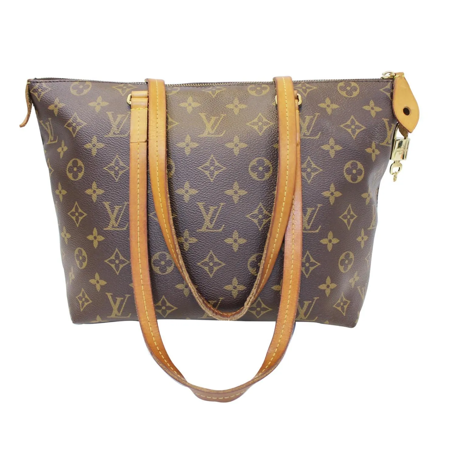 LOUIS VUITTON Iena PM Monogram Canvas Shoulder Bag Brown