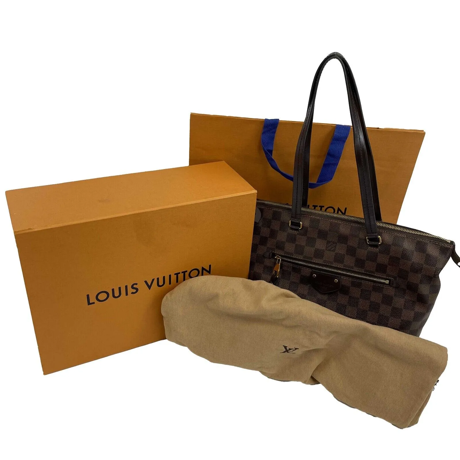 Louis Vuitton Lena Tote PM Damier Ebene Brown