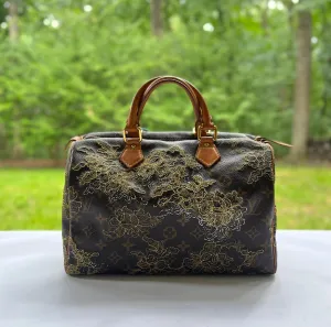 Louis Vuitton Limited Edition Monogram Dentell Speedy 30