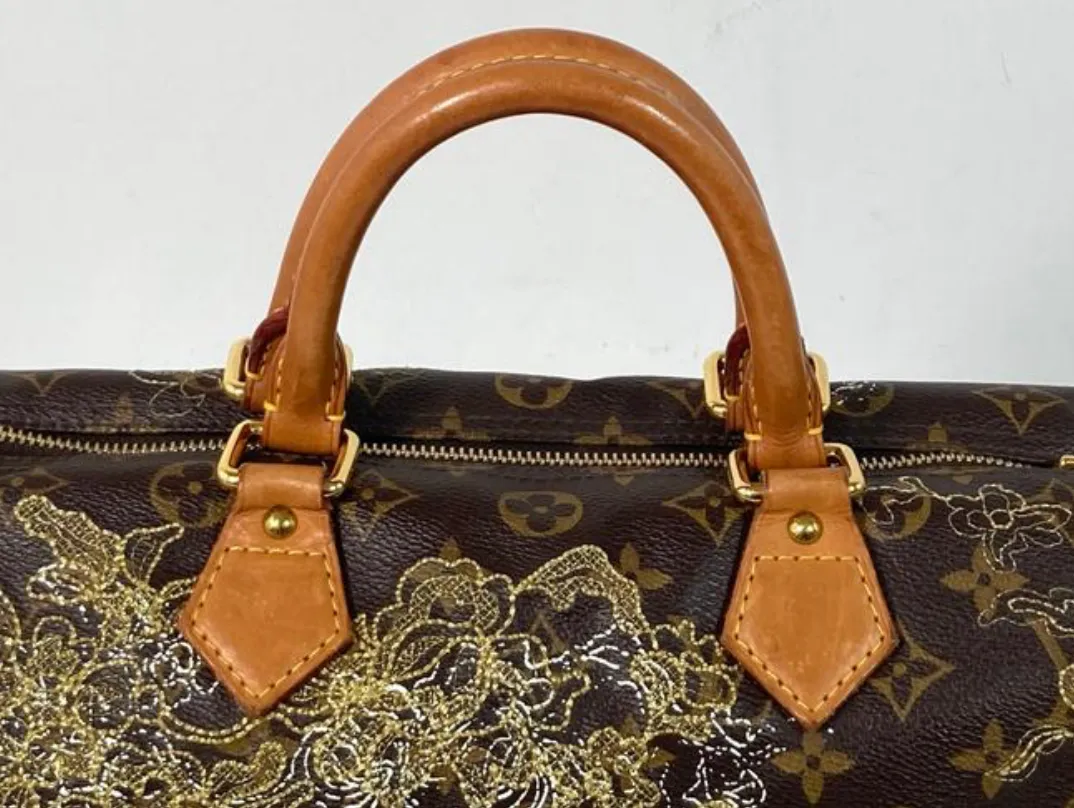 Louis Vuitton Limited Edition Monogram Dentell Speedy 30
