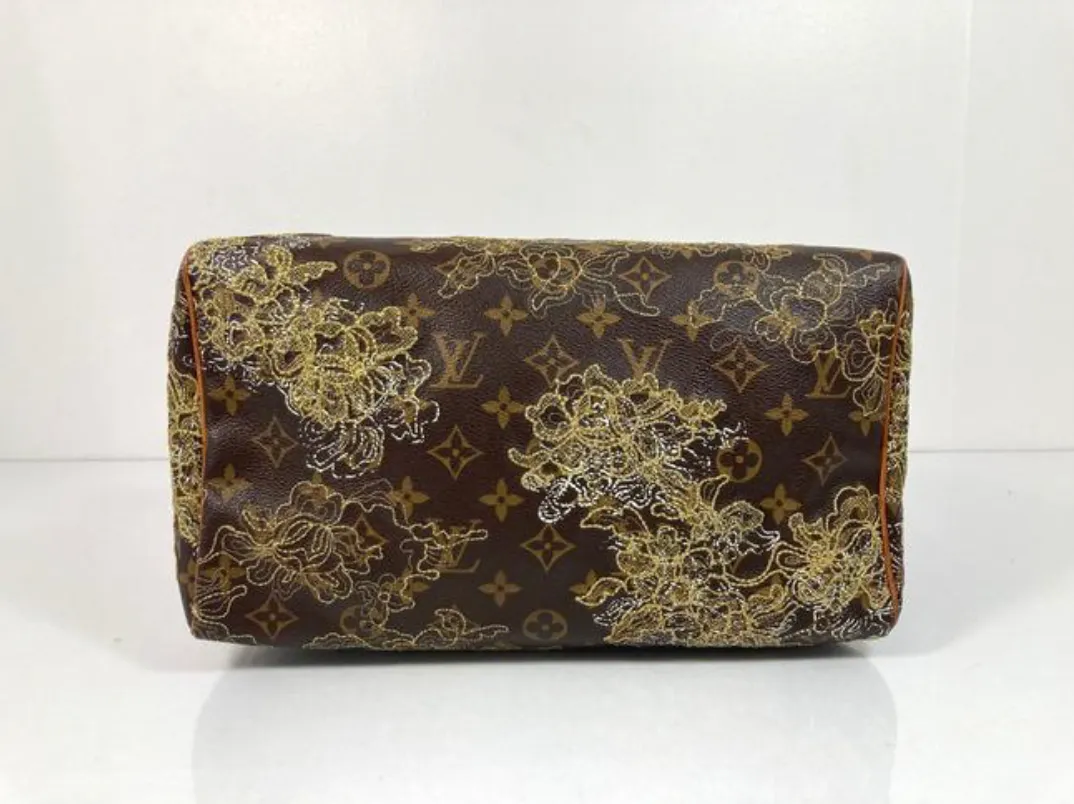 Louis Vuitton Limited Edition Monogram Dentell Speedy 30