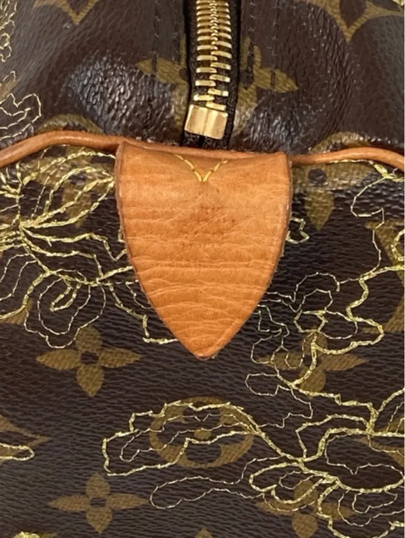 Louis Vuitton Limited Edition Monogram Dentell Speedy 30