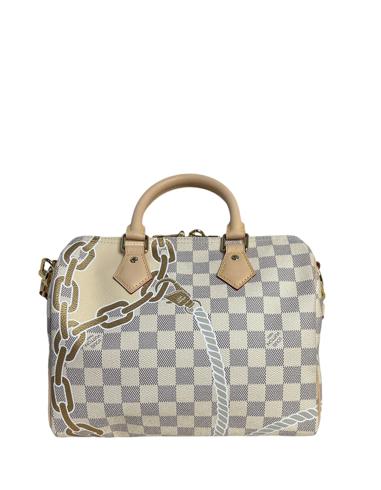 Louis Vuitton Limited Edition Nautical Damier Azur Speedy Bandouliere 25 Bag
