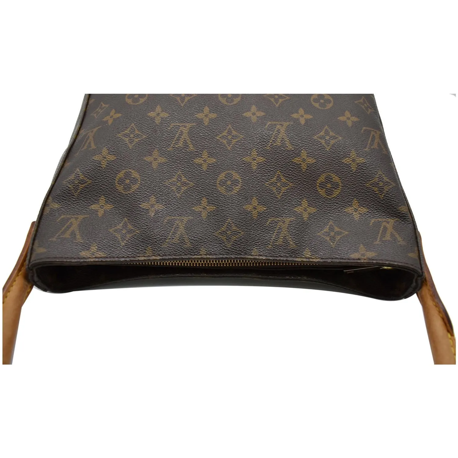 LOUIS VUITTON Looping GM Monogram Canvas Shoulder Bag Brown