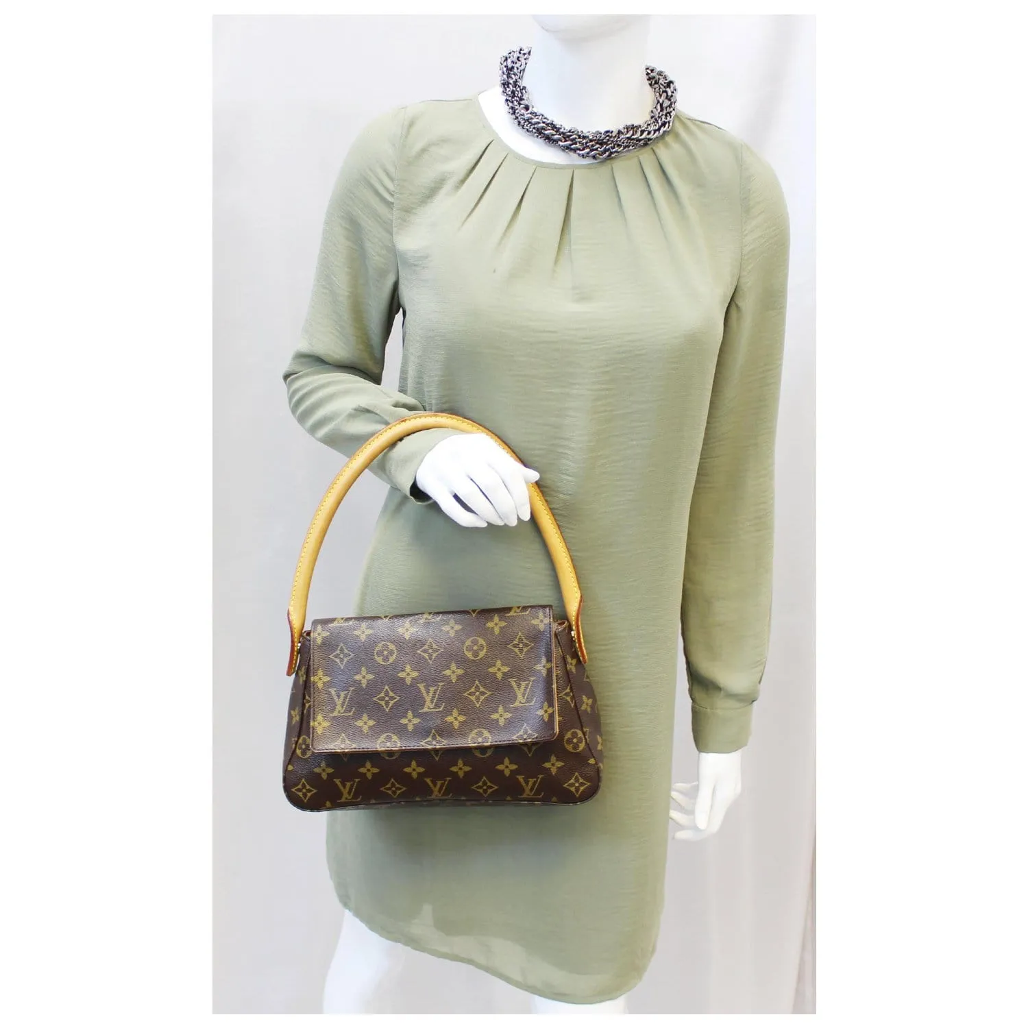 LOUIS VUITTON Looping PM Monogram Canvas Satchel Bag