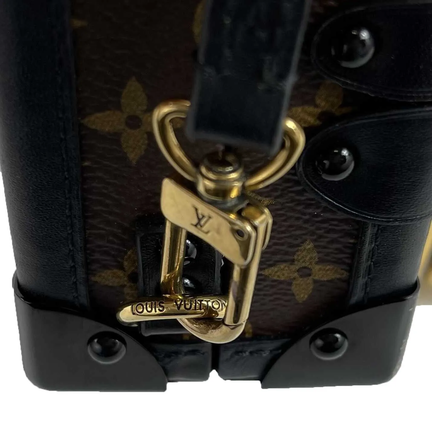 Louis Vuitton - LV m45943 Petite Malle Small Hard Case - Brown / Black Crossbody