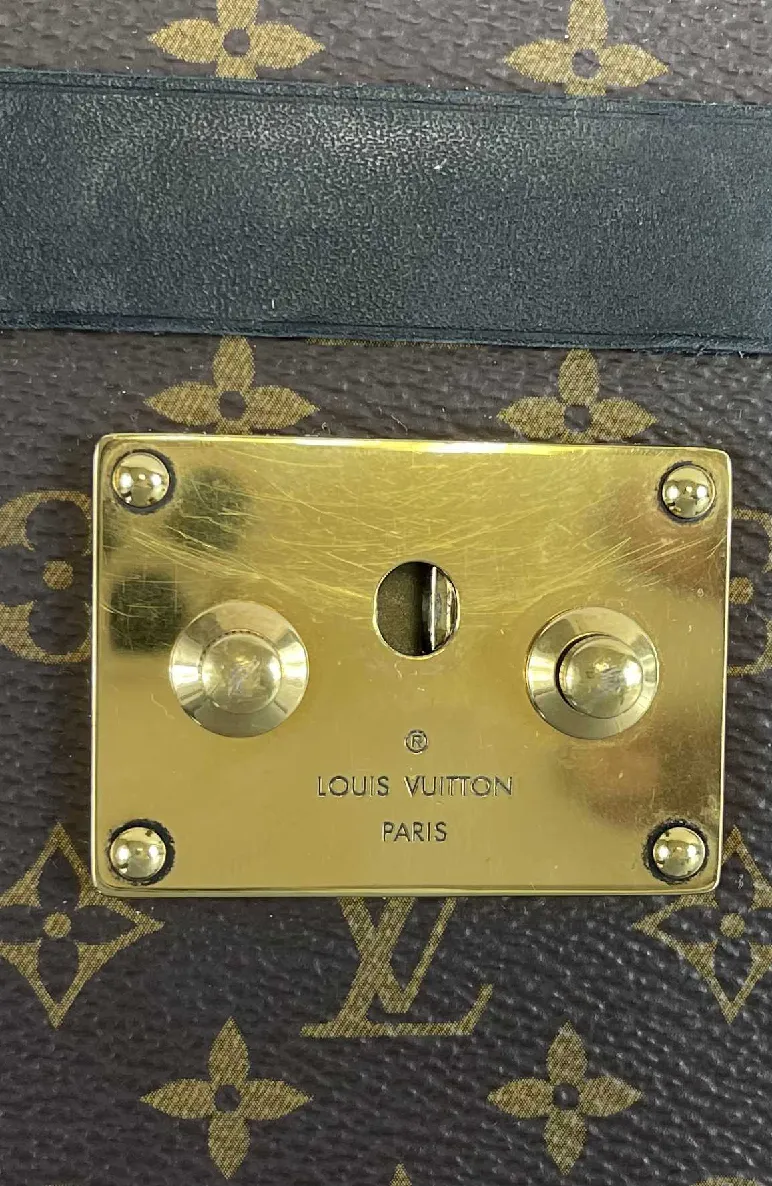Louis Vuitton - LV m45943 Petite Malle Small Hard Case - Brown / Black Crossbody