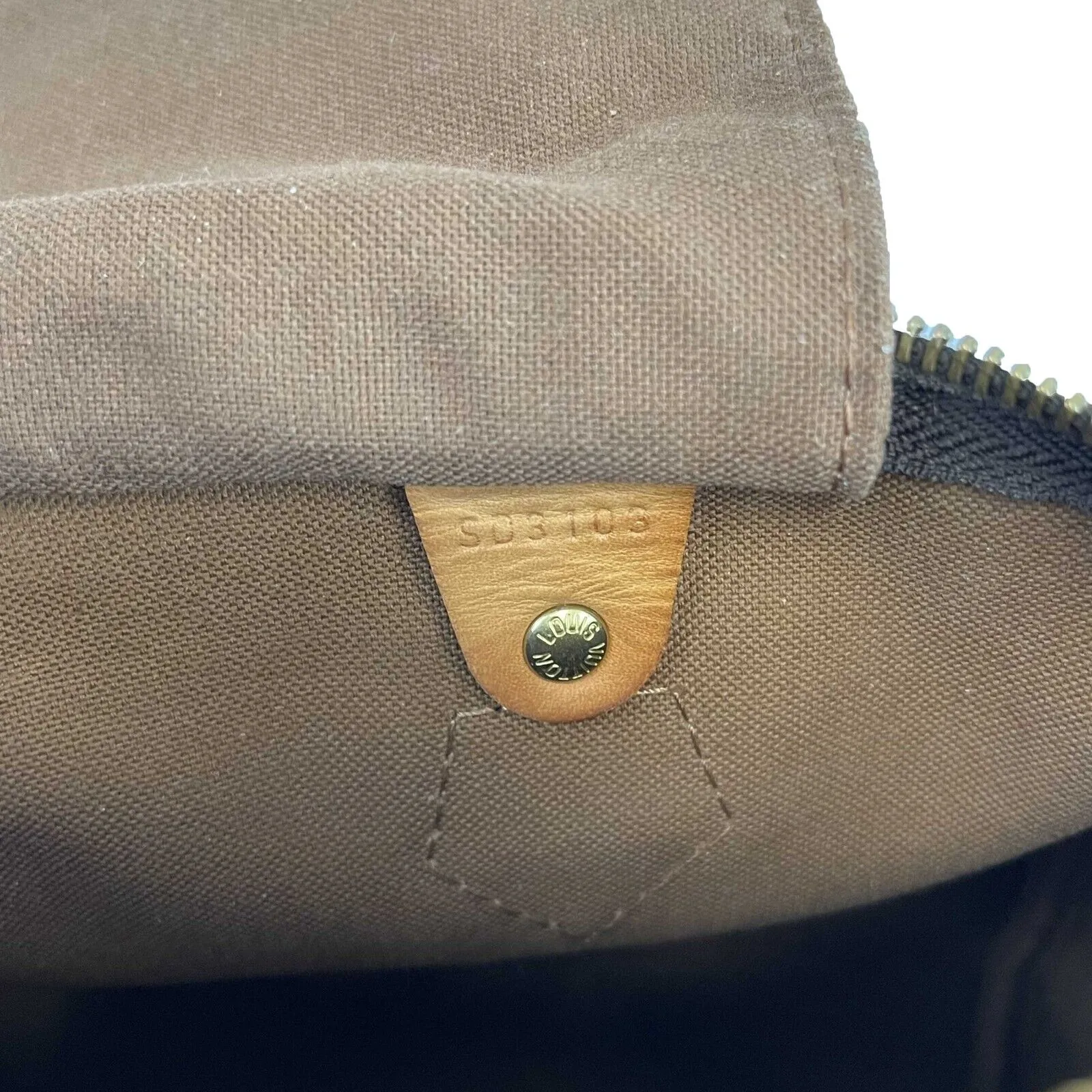 Louis Vuitton - LV - Speedy 30 - Brown / Tan Monogram Canvas Top Handle w/ Strap