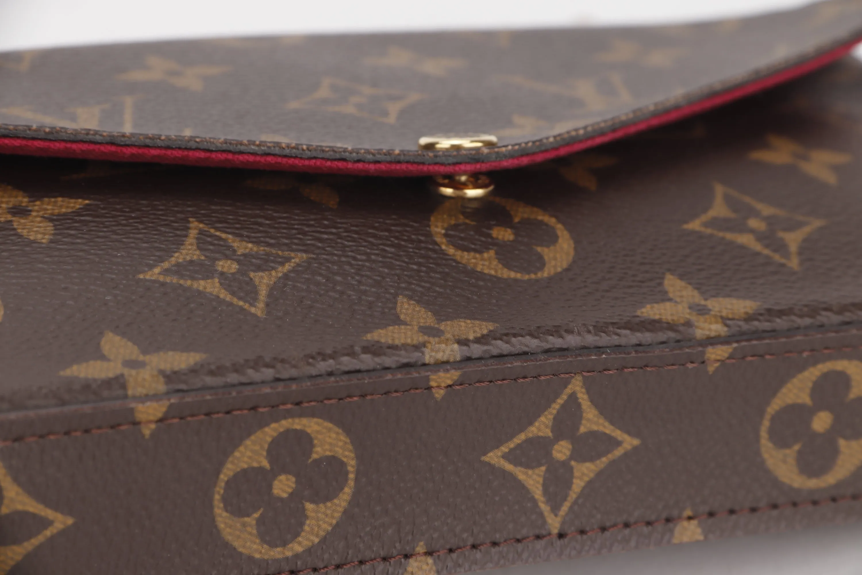 LOUIS VUITTON M61276 POCHETTE FELICIE CHAIN BAG (MI3250) MONOGRAM CANVAS GOLD HARDWARE, WITH CHAIN STRAP, INNER POUCH, INNER CARD POUCH, DUST COVER & BOX