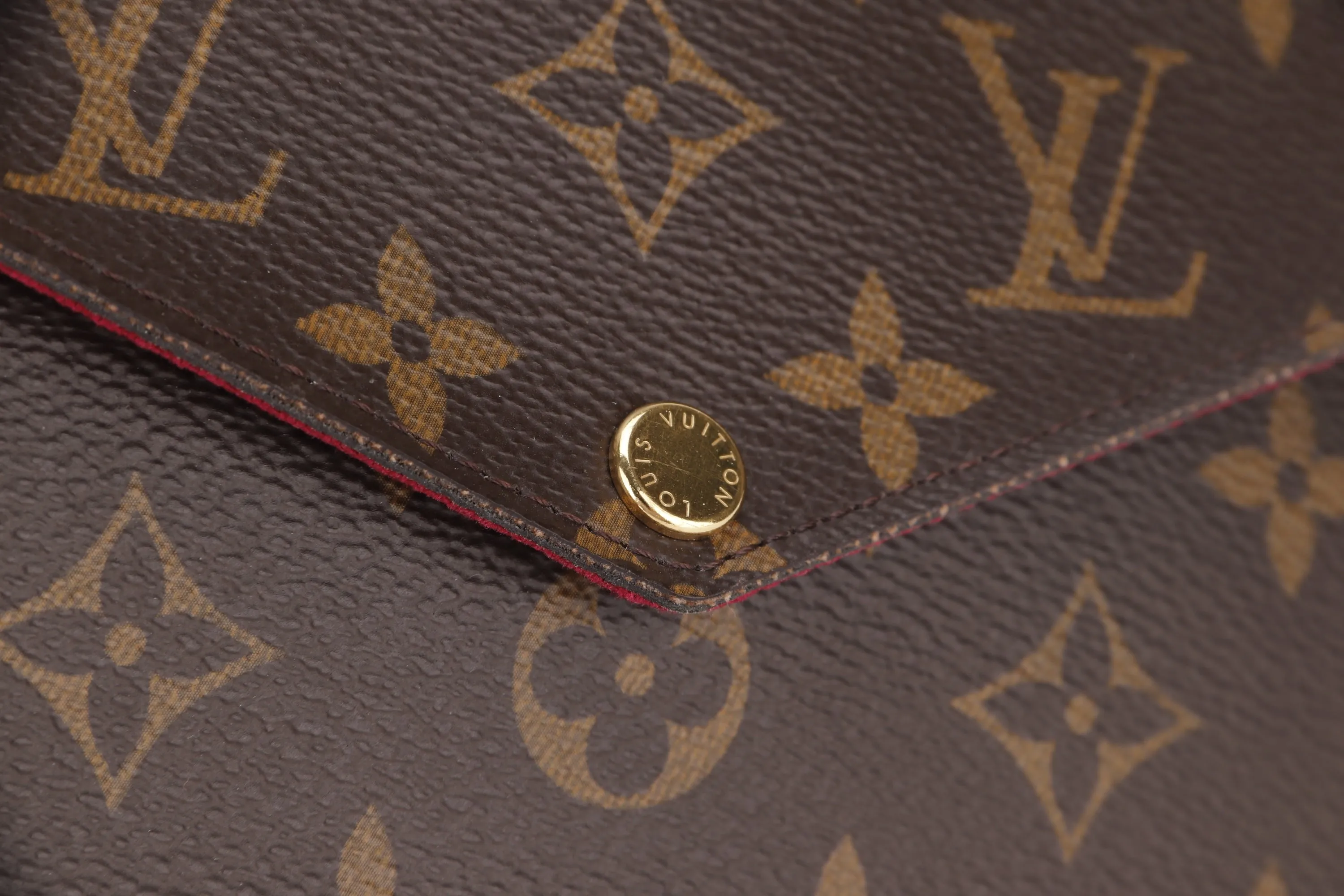 LOUIS VUITTON M61276 POCHETTE FELICIE CHAIN BAG (MI3250) MONOGRAM CANVAS GOLD HARDWARE, WITH CHAIN STRAP, INNER POUCH, INNER CARD POUCH, DUST COVER & BOX