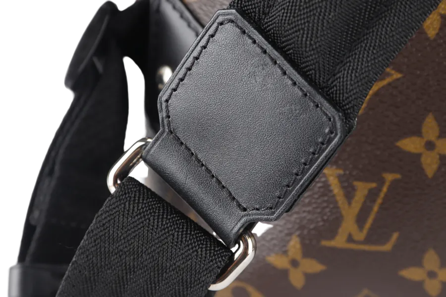 LOUIS VUITTON MACASSAR PARC (M40637) MONOGRAM CANVAS BACKPACK SILVER HARDWARE WITH DUST COVER