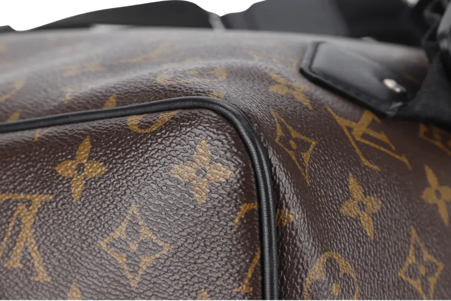 LOUIS VUITTON MACASSAR PARC (M40637) MONOGRAM CANVAS BACKPACK SILVER HARDWARE WITH DUST COVER
