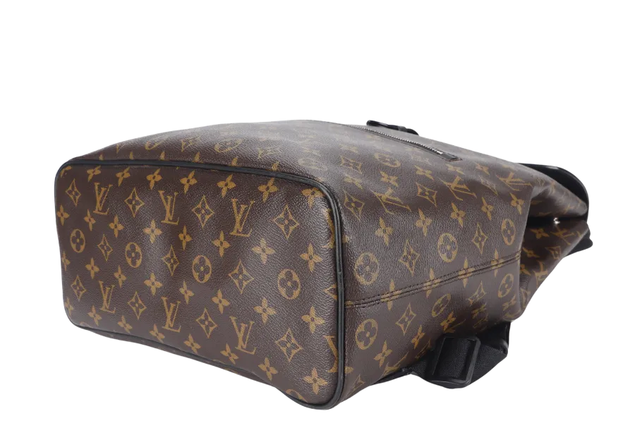 LOUIS VUITTON MACASSAR PARC (M40637) MONOGRAM CANVAS BACKPACK SILVER HARDWARE WITH DUST COVER