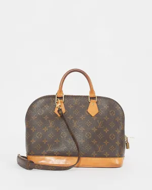 Louis Vuitton Monogram Canvas Alma PM with Strap
