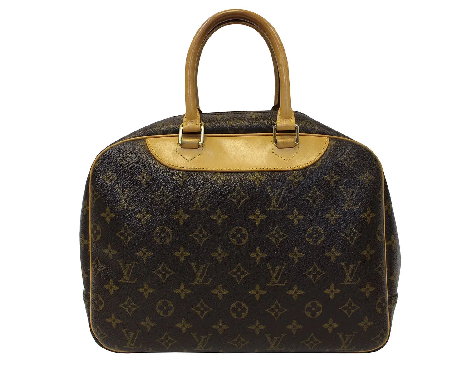 LOUIS VUITTON Monogram Canvas Deauville Brown Satchel Bag