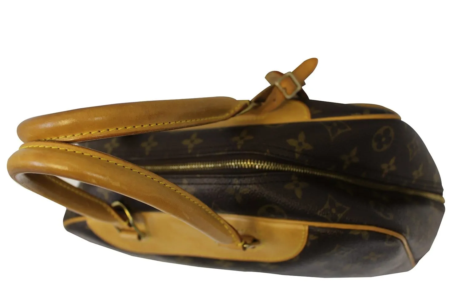 LOUIS VUITTON Monogram Canvas Deauville Brown Satchel Bag