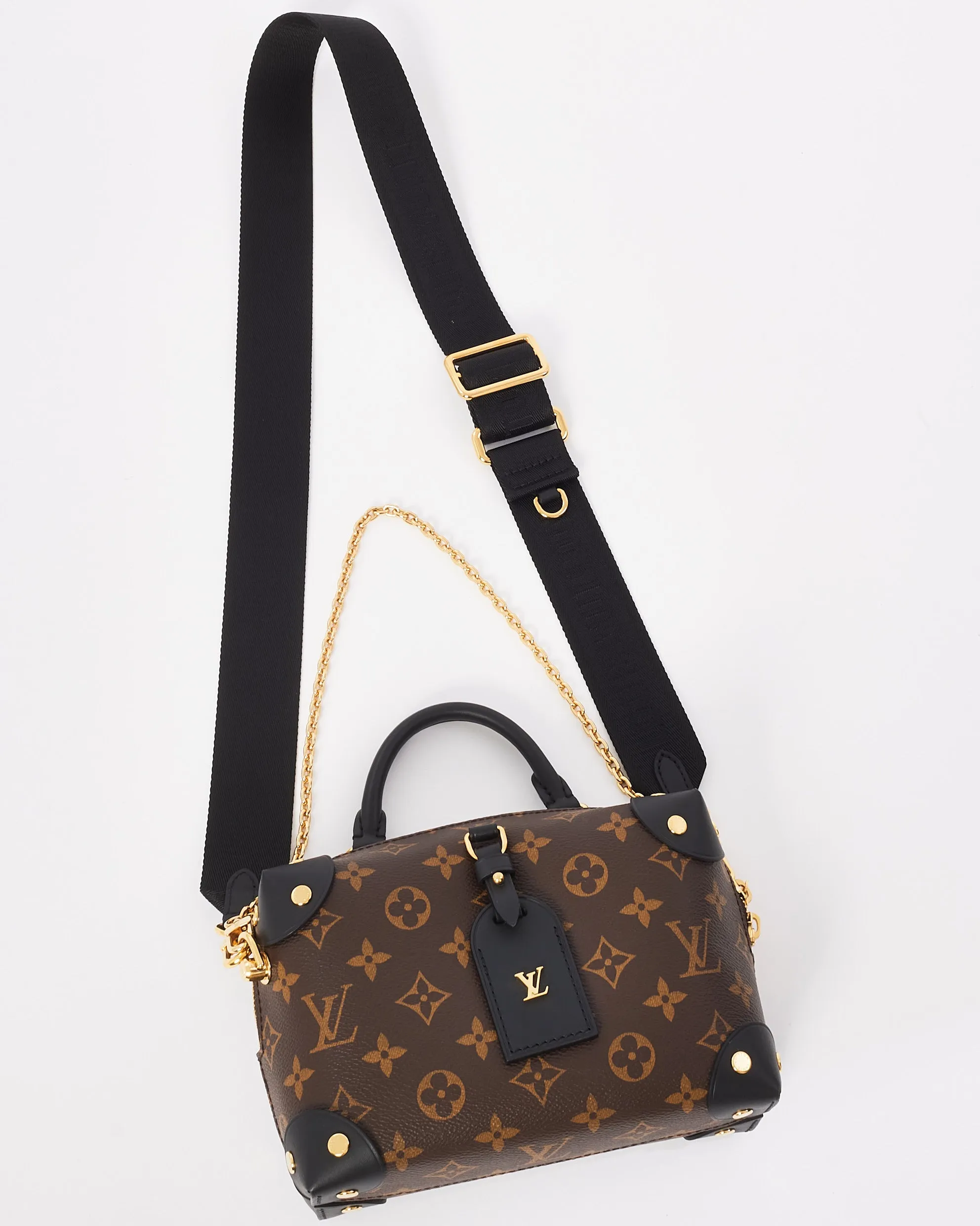 Louis Vuitton Monogram Canvas Petite Malle Souple Shoulder Bag