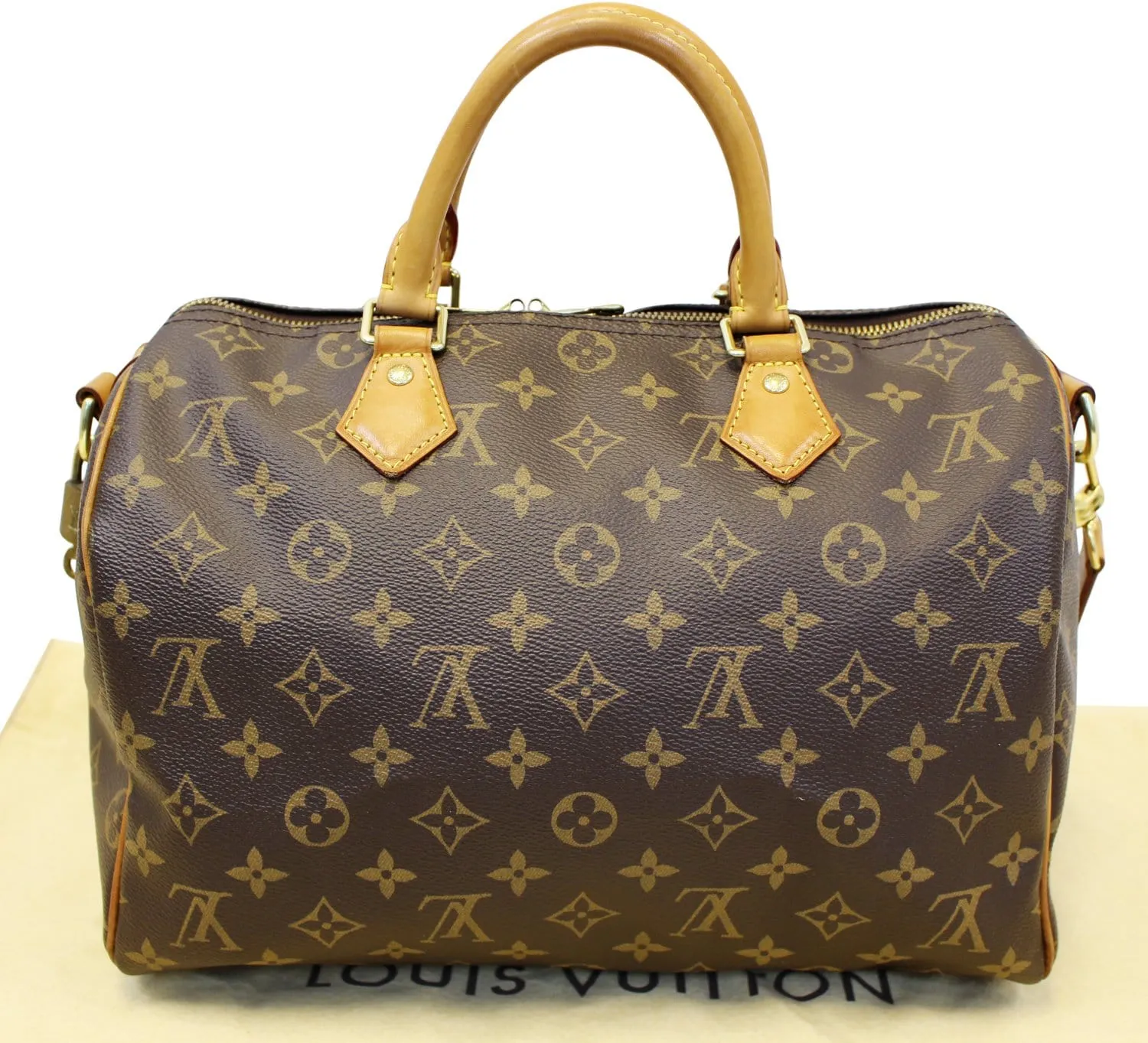 LOUIS VUITTON Monogram Canvas Speedy 30 Bandouliere Satchel Bag