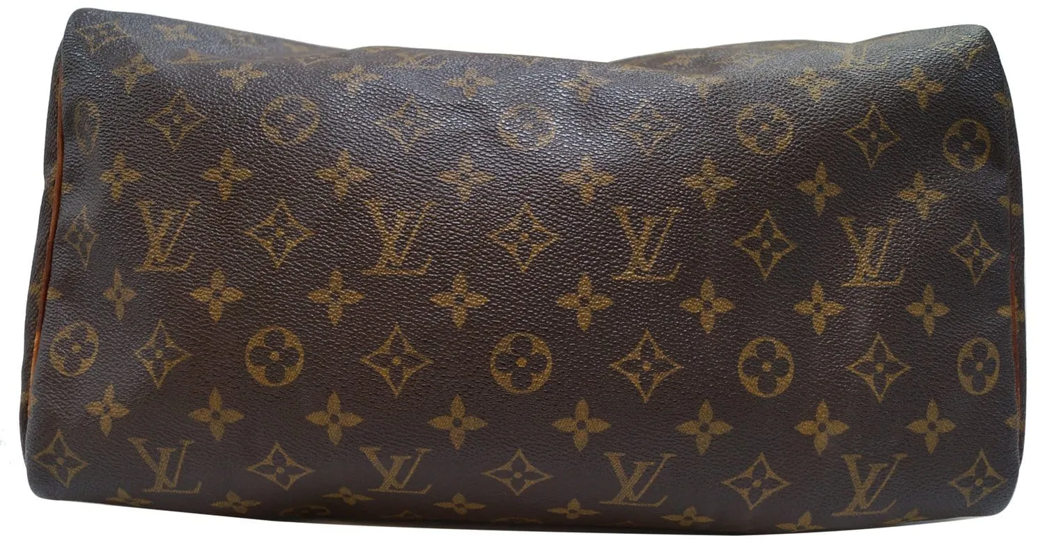 LOUIS VUITTON Monogram Canvas Speedy 35 Satchel Bag