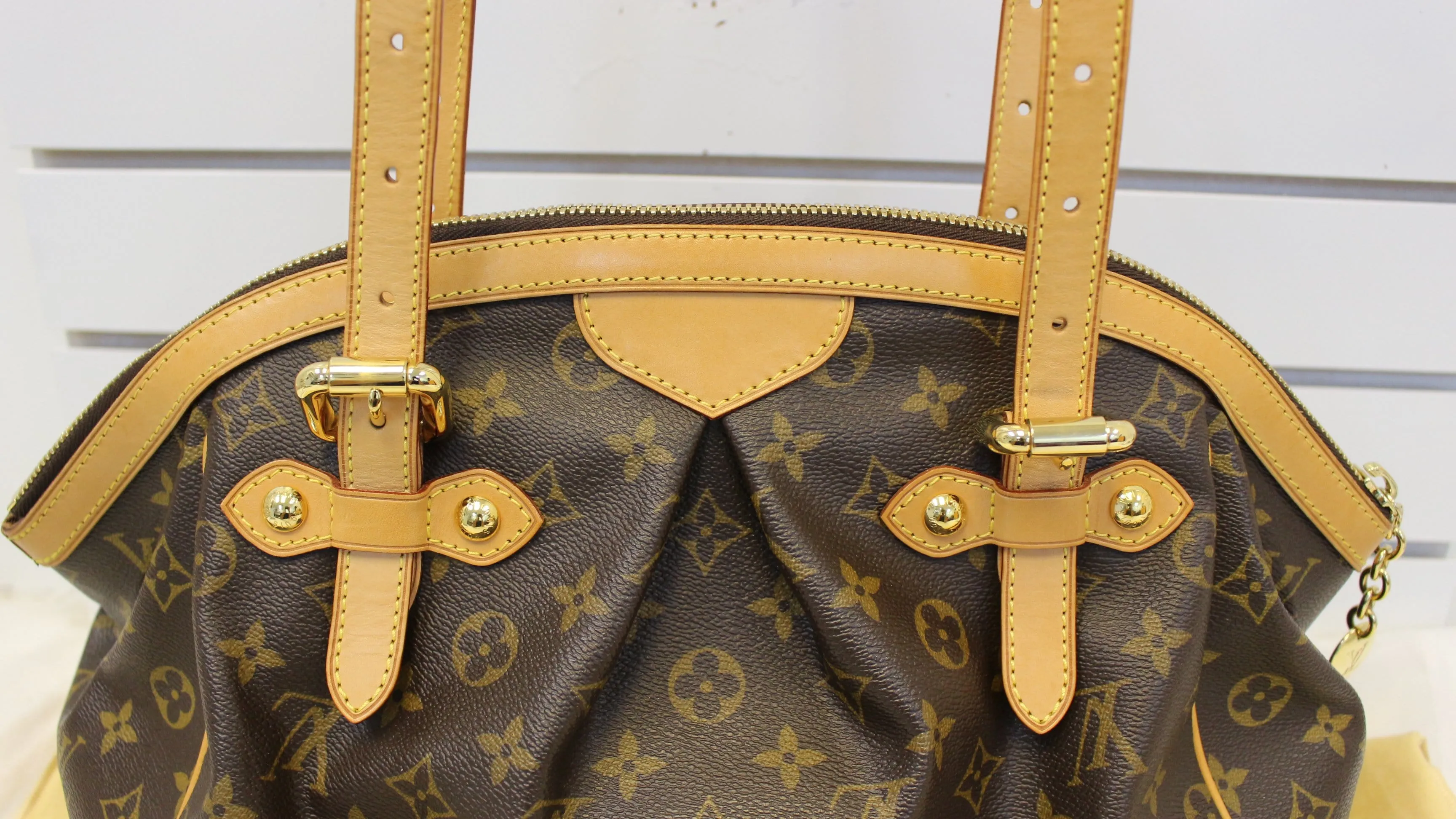 LOUIS VUITTON Monogram Canvas Tivoli GM Satchel Bag