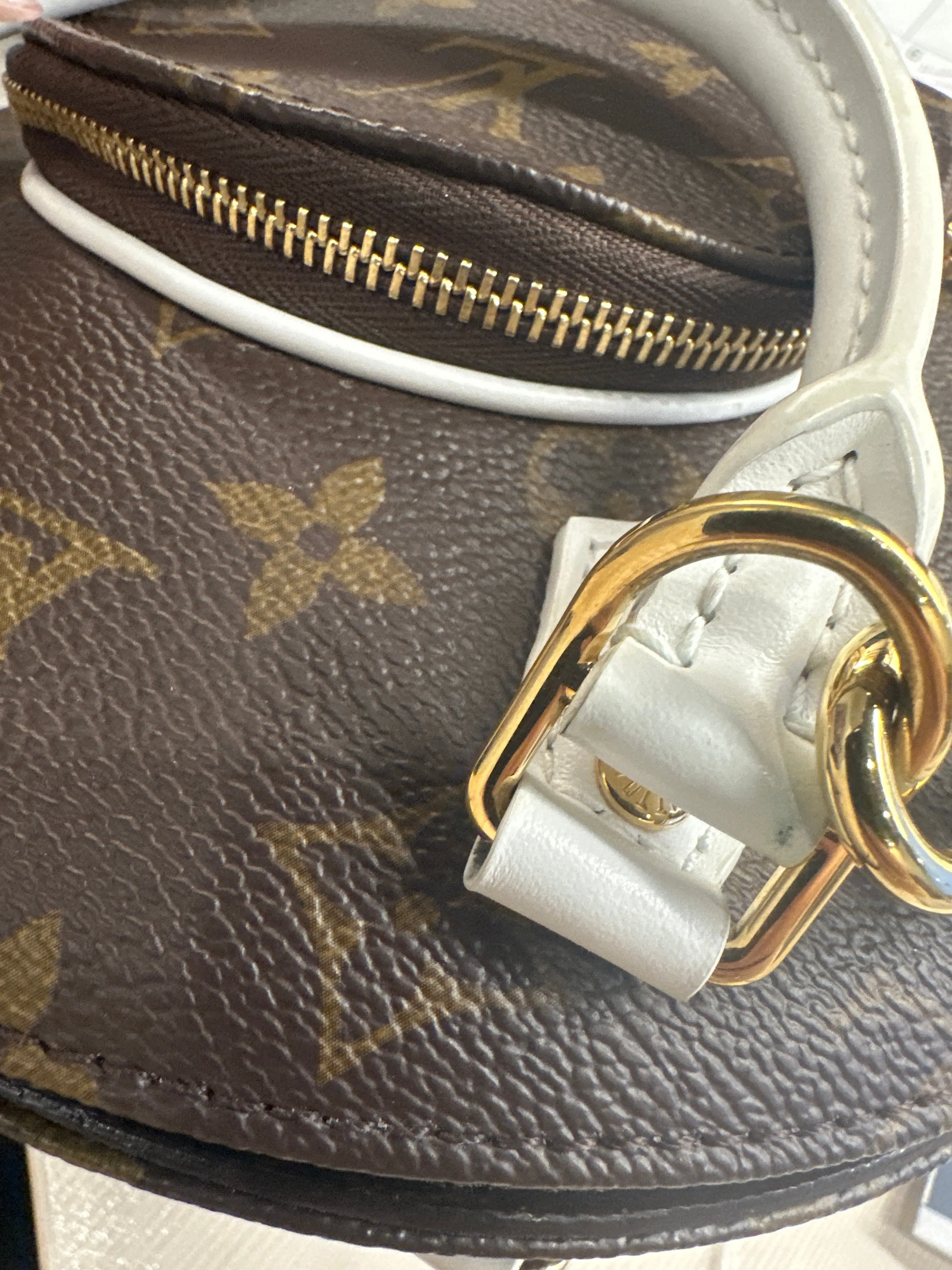 Louis Vuitton Monogram LV Match Ellipse BB White