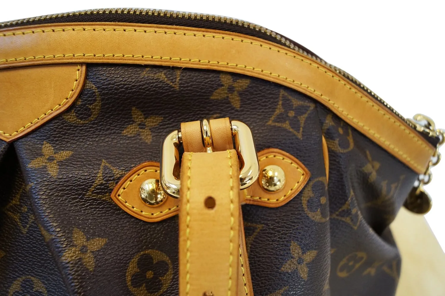 LOUIS VUITTON Monogram Tivoli GM Brown Tote Bag