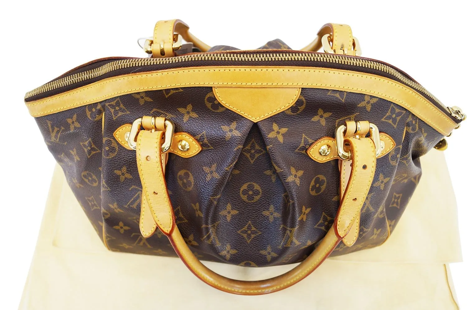 LOUIS VUITTON Monogram Tivoli GM Brown Tote Bag
