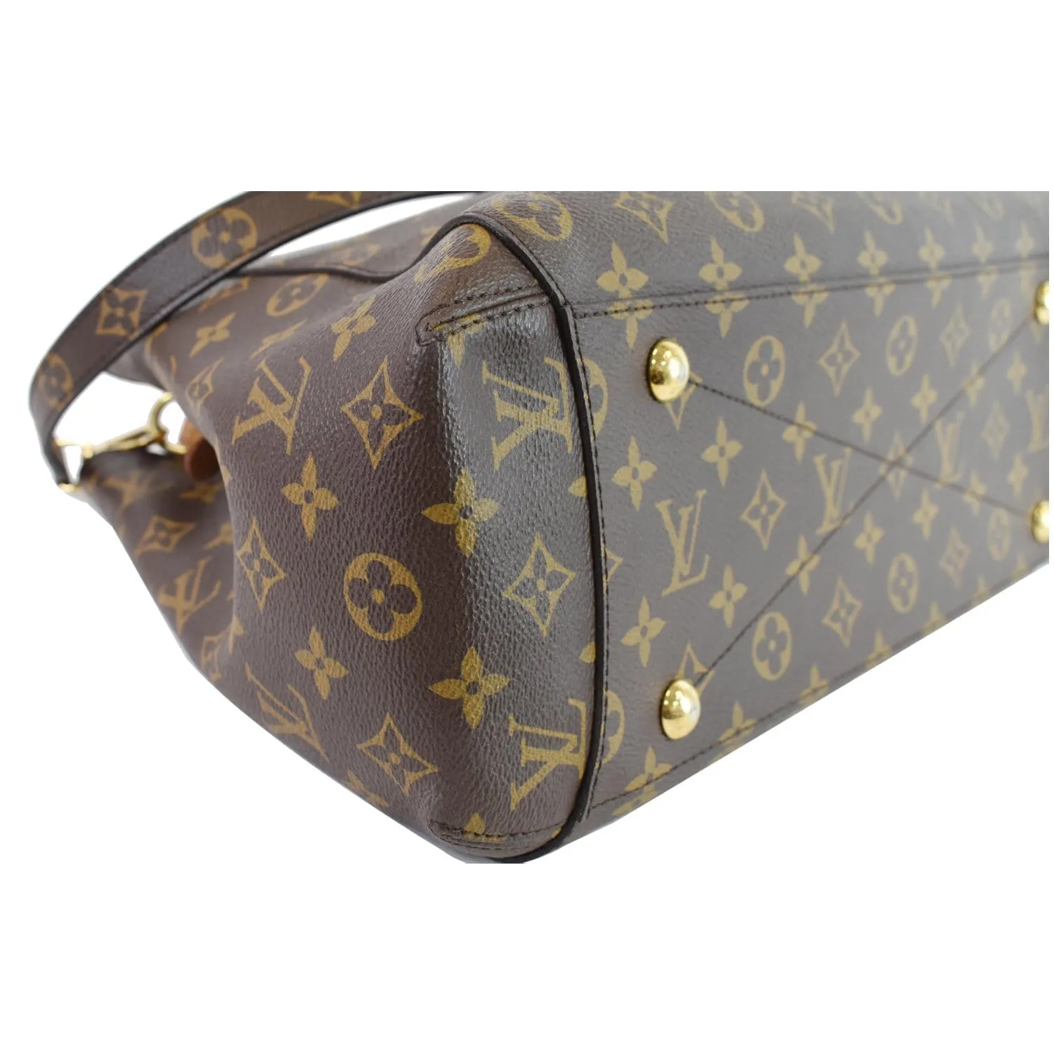 LOUIS VUITTON Montaigne GM Monogram Canvas Shoulder Bag Brown