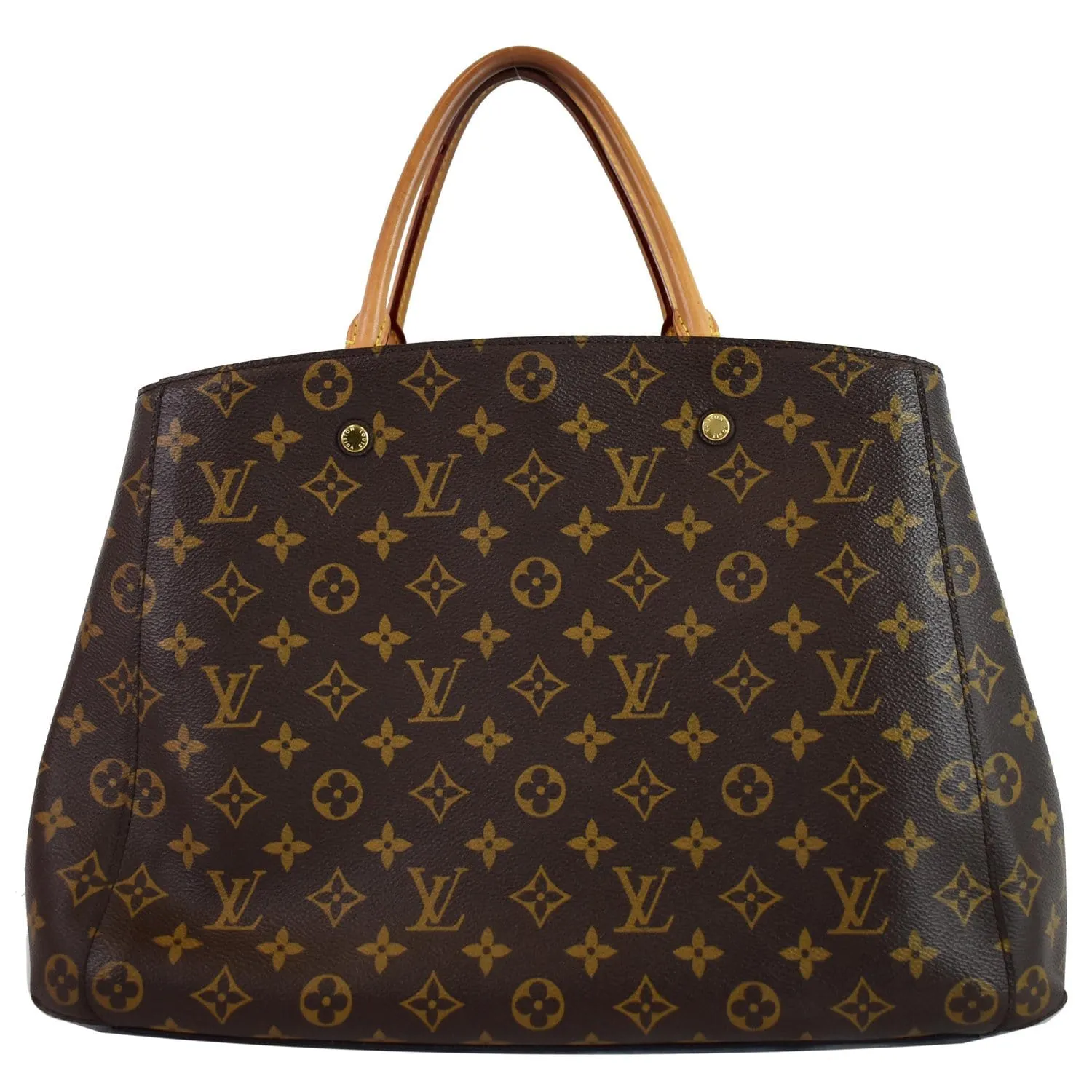LOUIS VUITTON Montaigne GM Monogram Canvas Shoulder Bag Brown