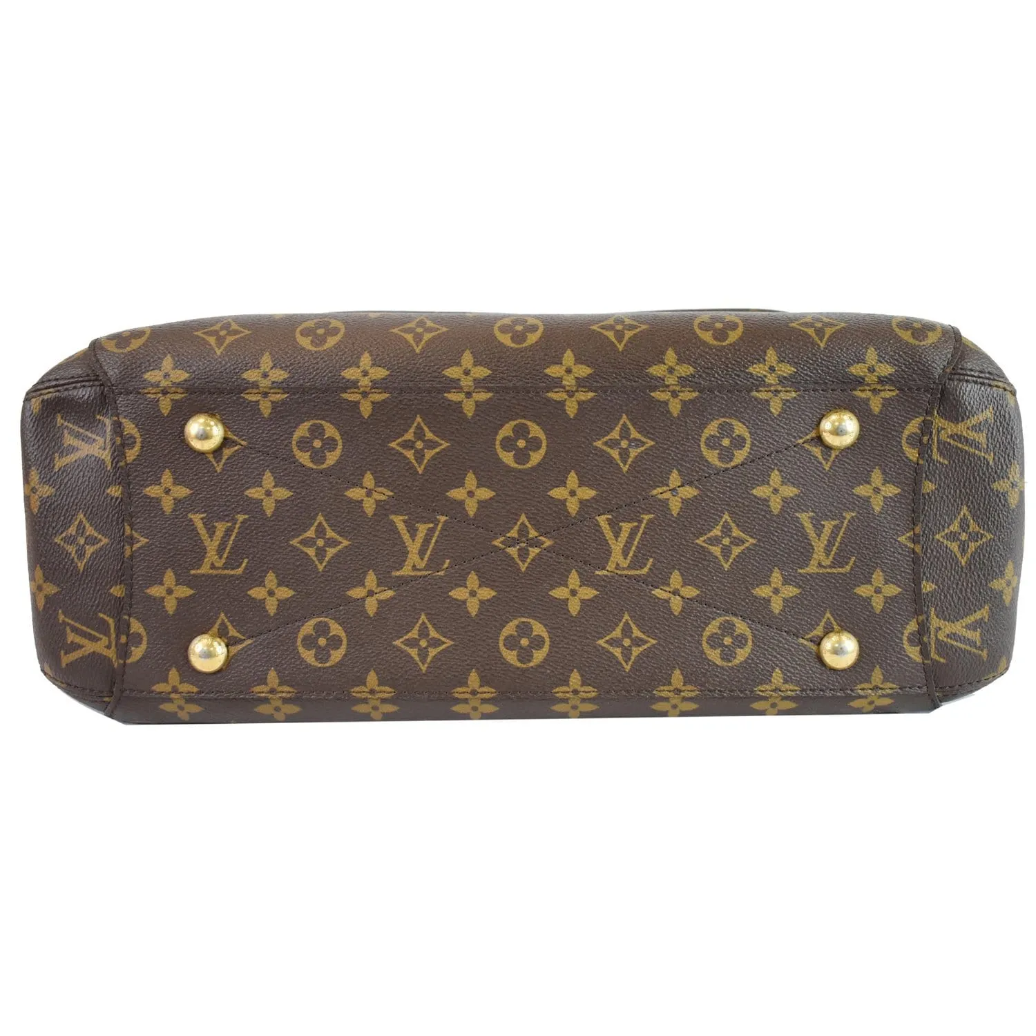 LOUIS VUITTON Montaigne GM Monogram Canvas Shoulder Bag Brown
