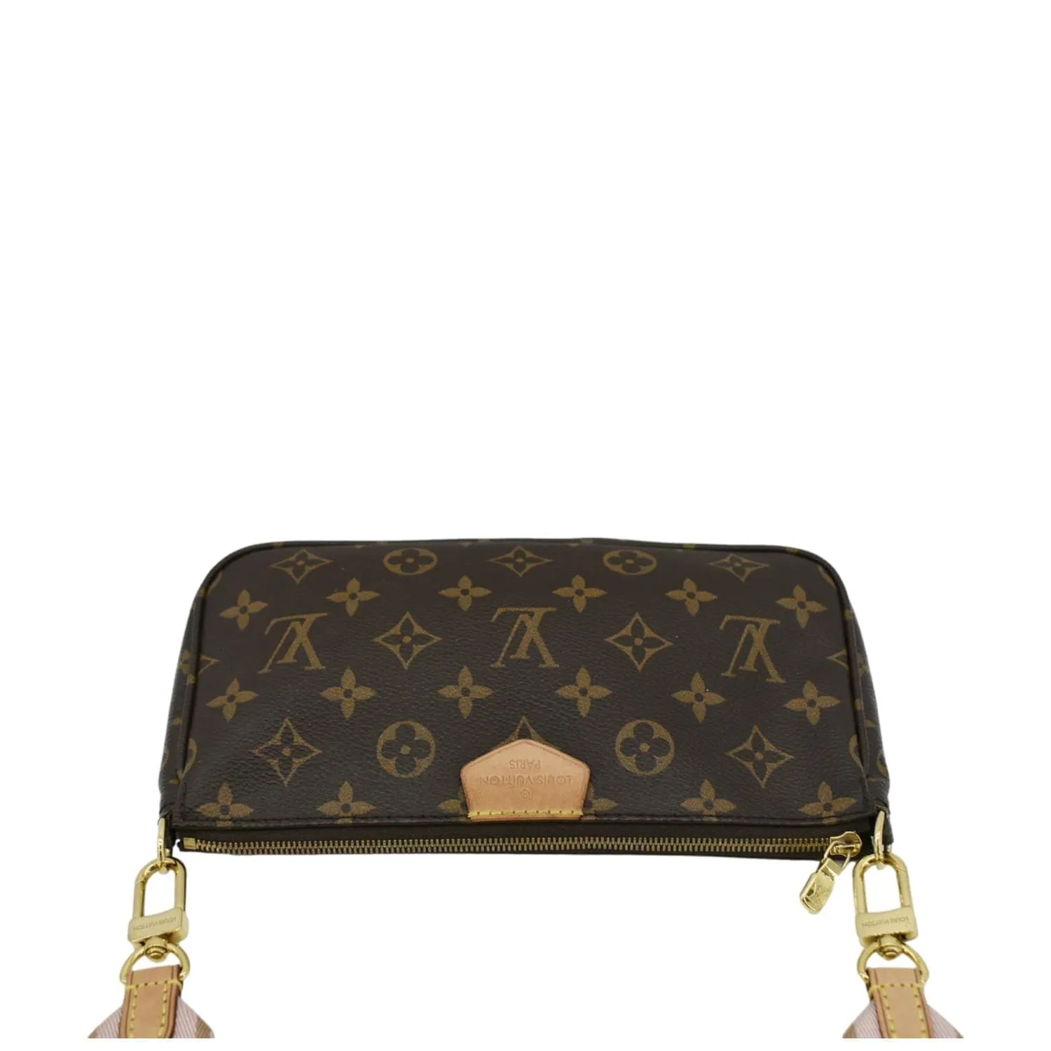 LOUIS VUITTON Multi Pochette Accessoires Monogram Canvas Crossbody Bag Brown